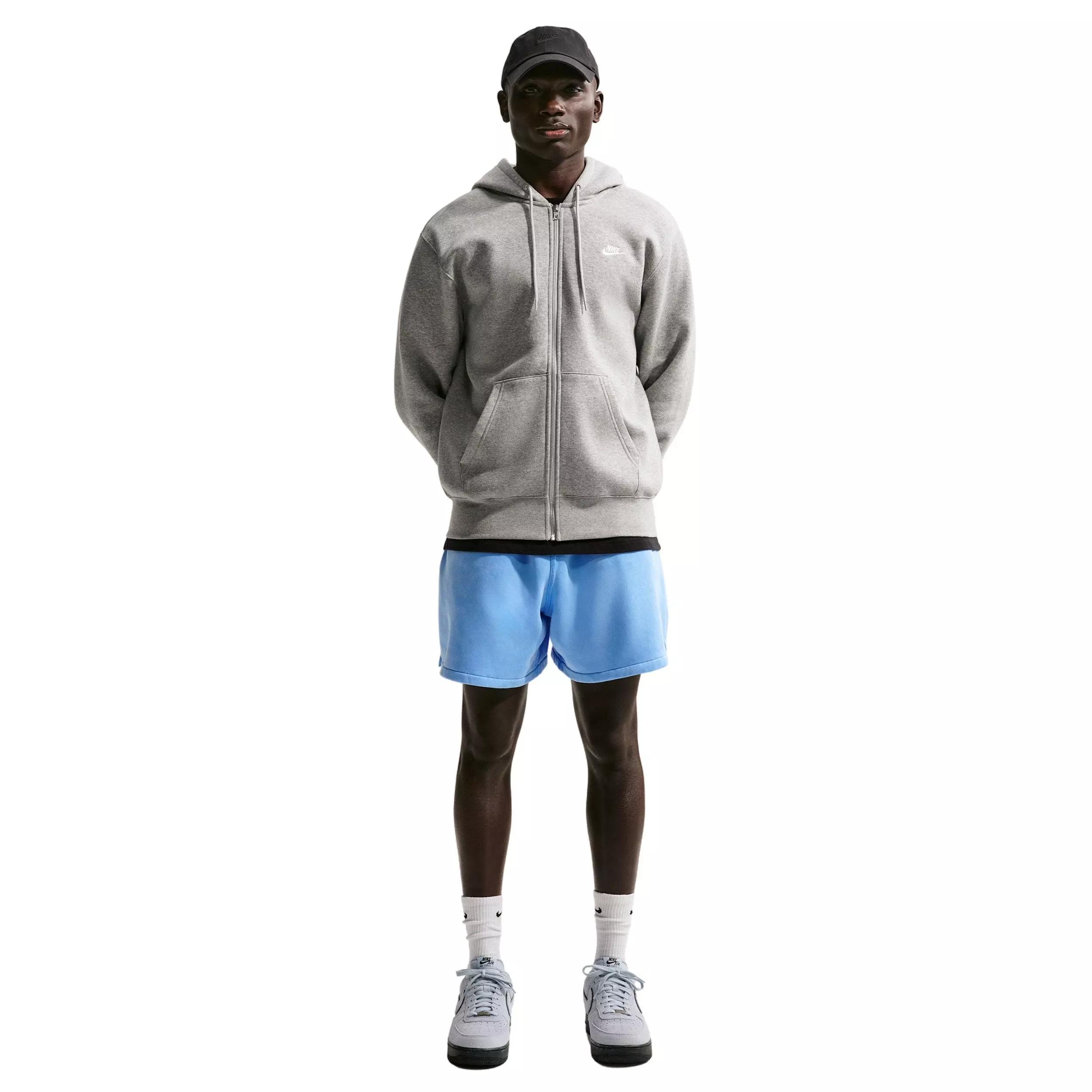 Nike Men's Club Flow BB Fleece CWA Shorts - BLUE