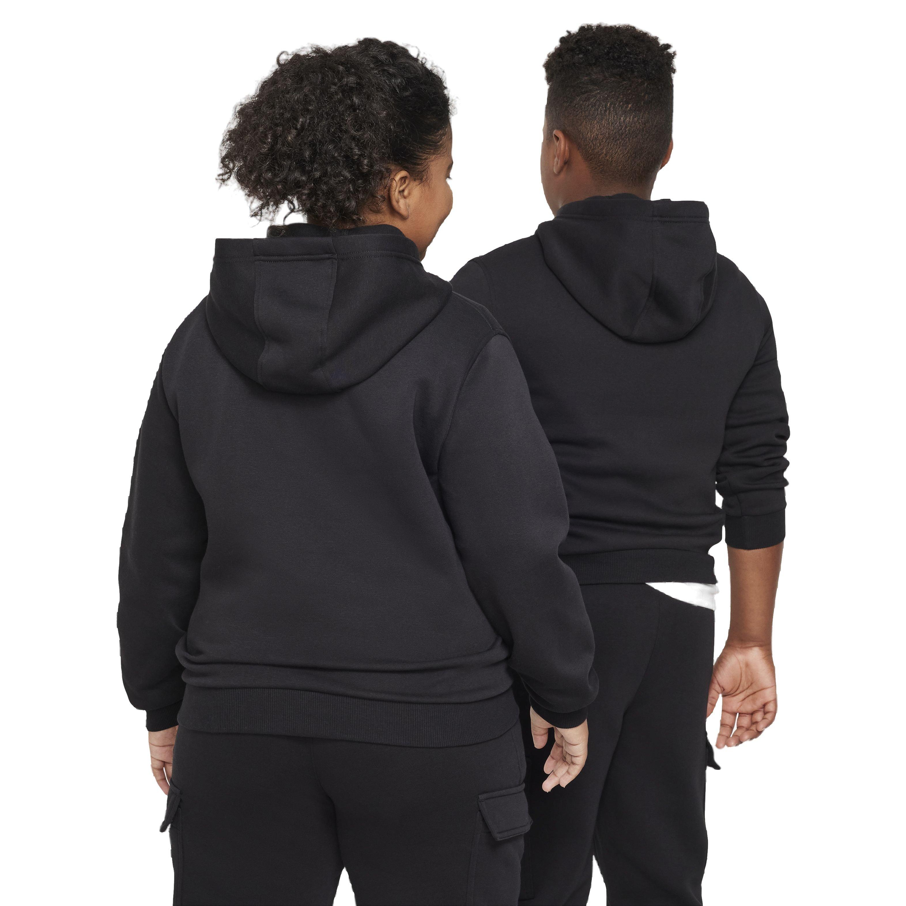 Nike Sportswear Club LBR Fleece​ Big Kids' Black Hoodie