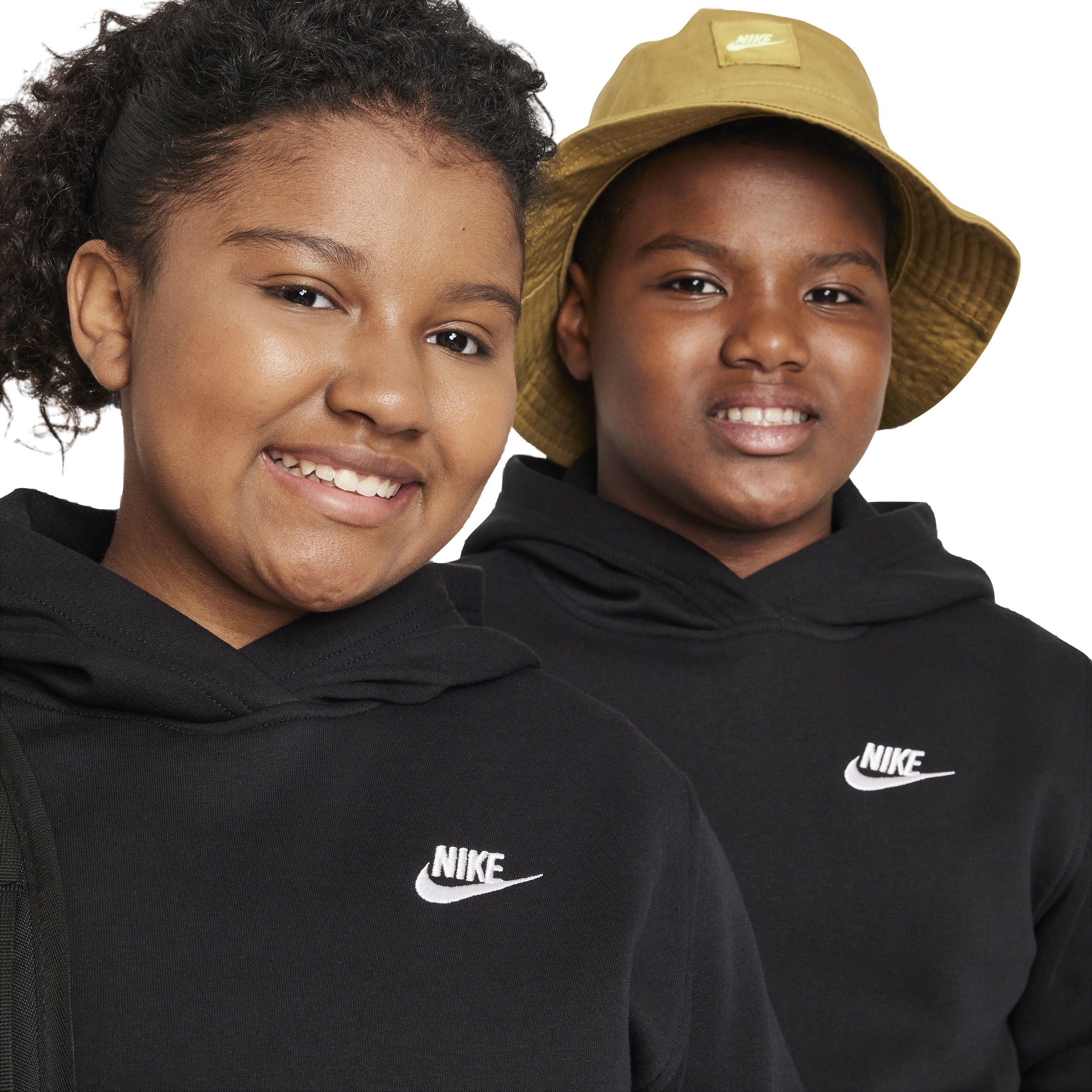 Nike Sportswear Club LBR Fleece​ Big Kids' Black Hoodie