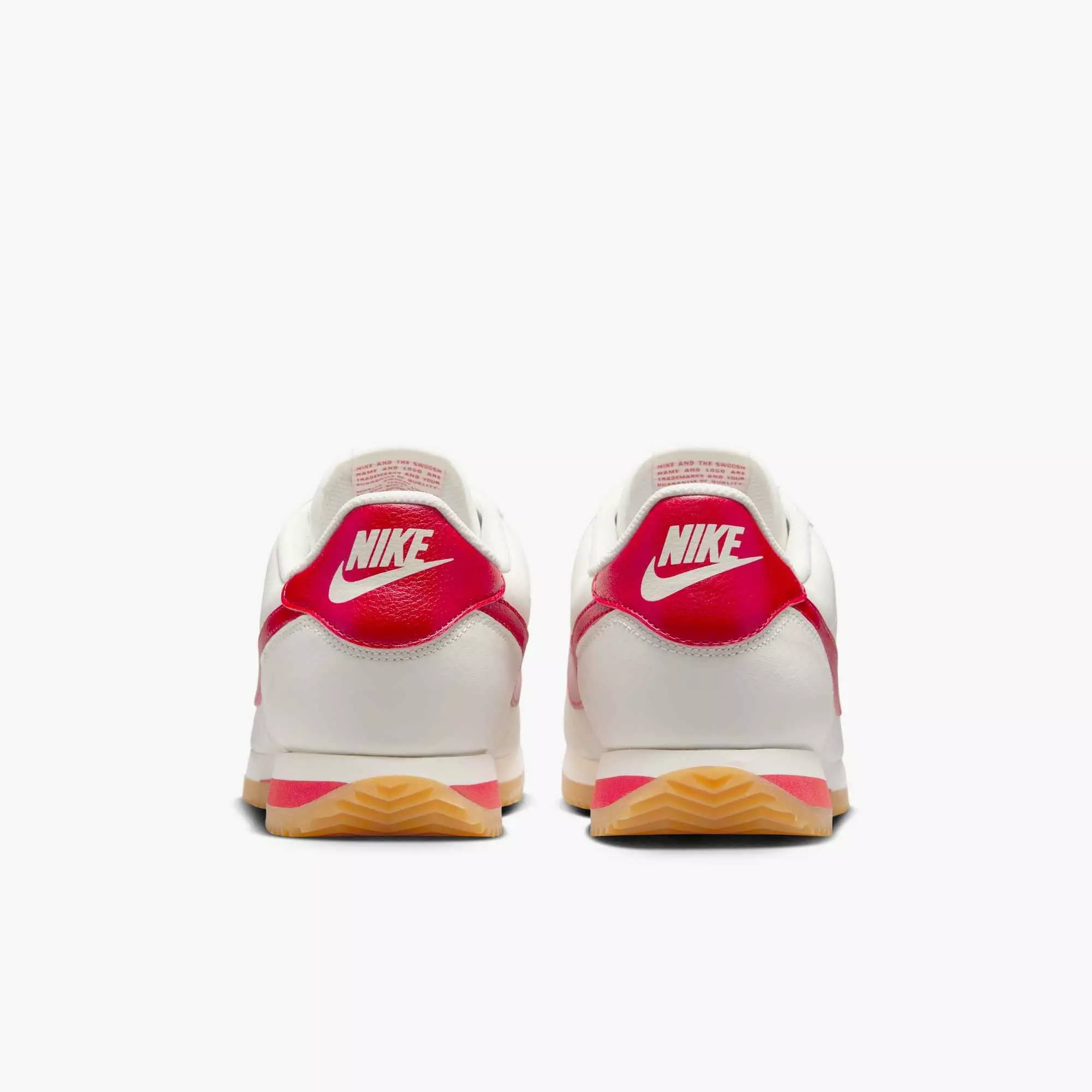 Nike Cortez Leather "Sail/Gum Yellow/University Red" Men's Shoe - SAIL/GUM/RED