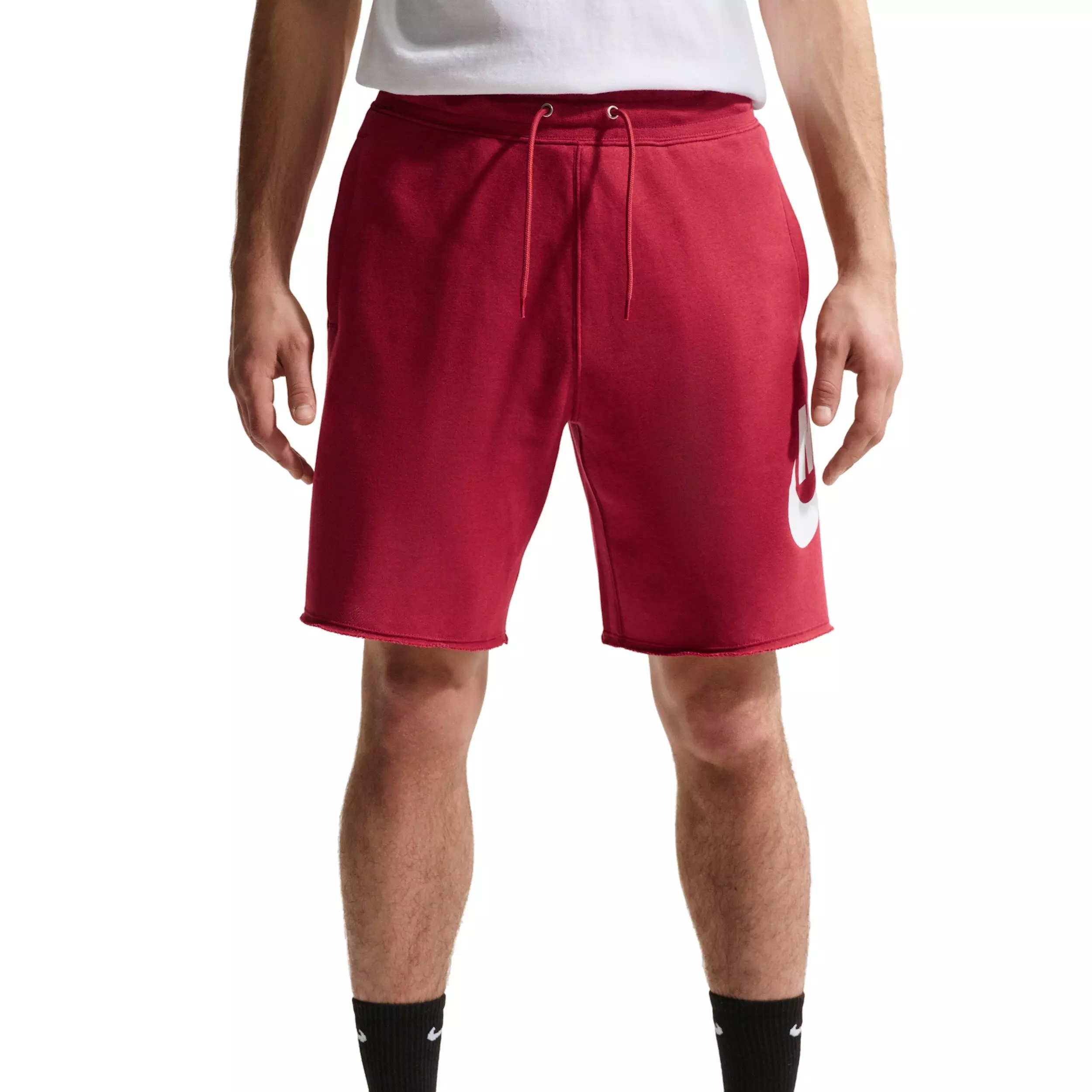 Nike Men's Club Alumni French Terry Shorts - CRIMSON