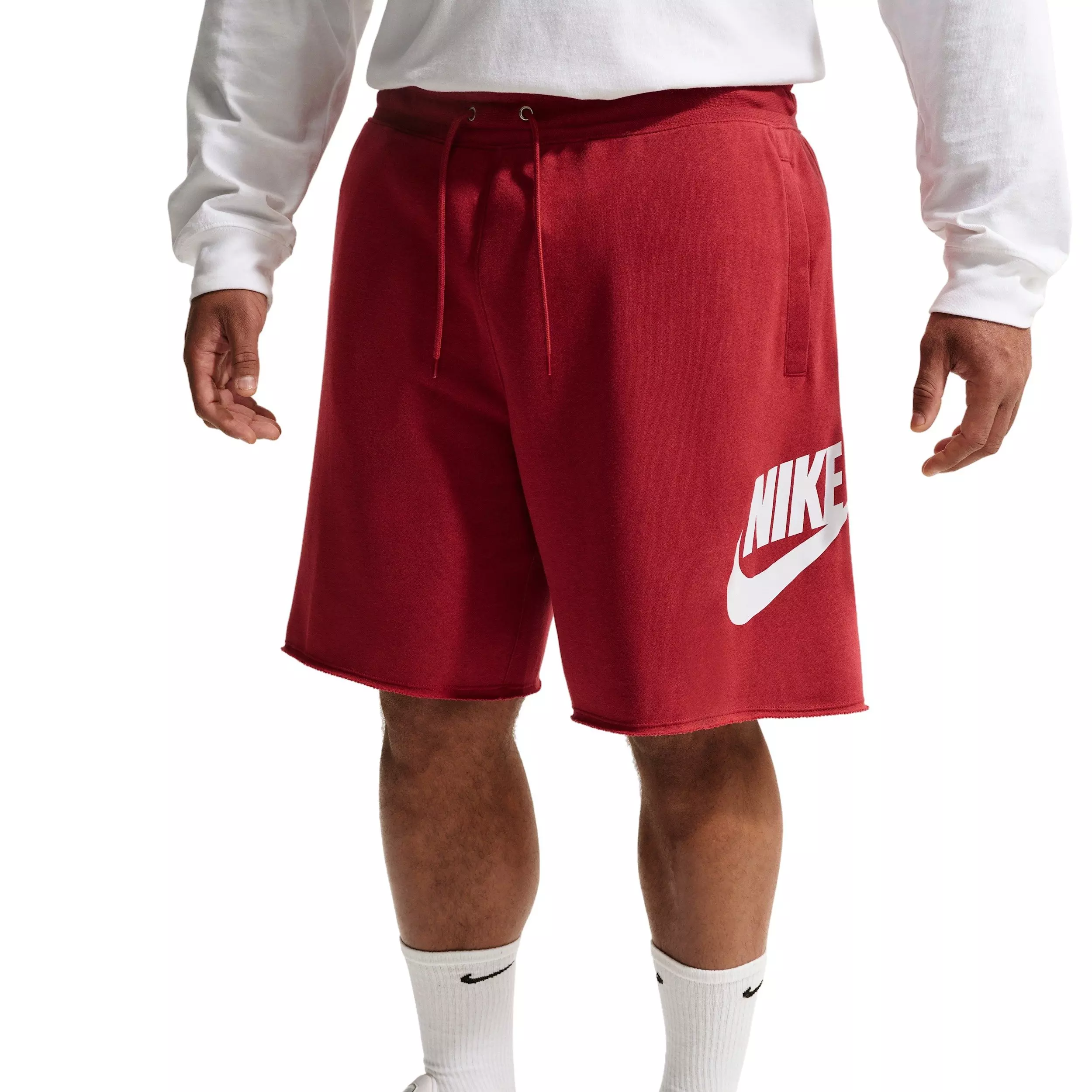 Nike Men's Club Alumni French Terry Shorts - CRIMSON