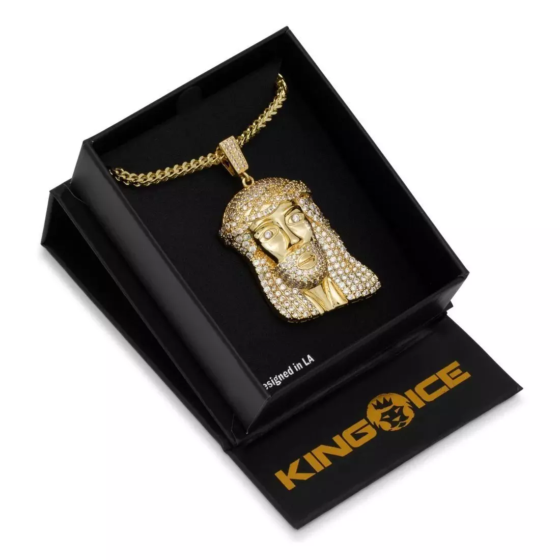 King Ice Jesus Necklace - GOLD