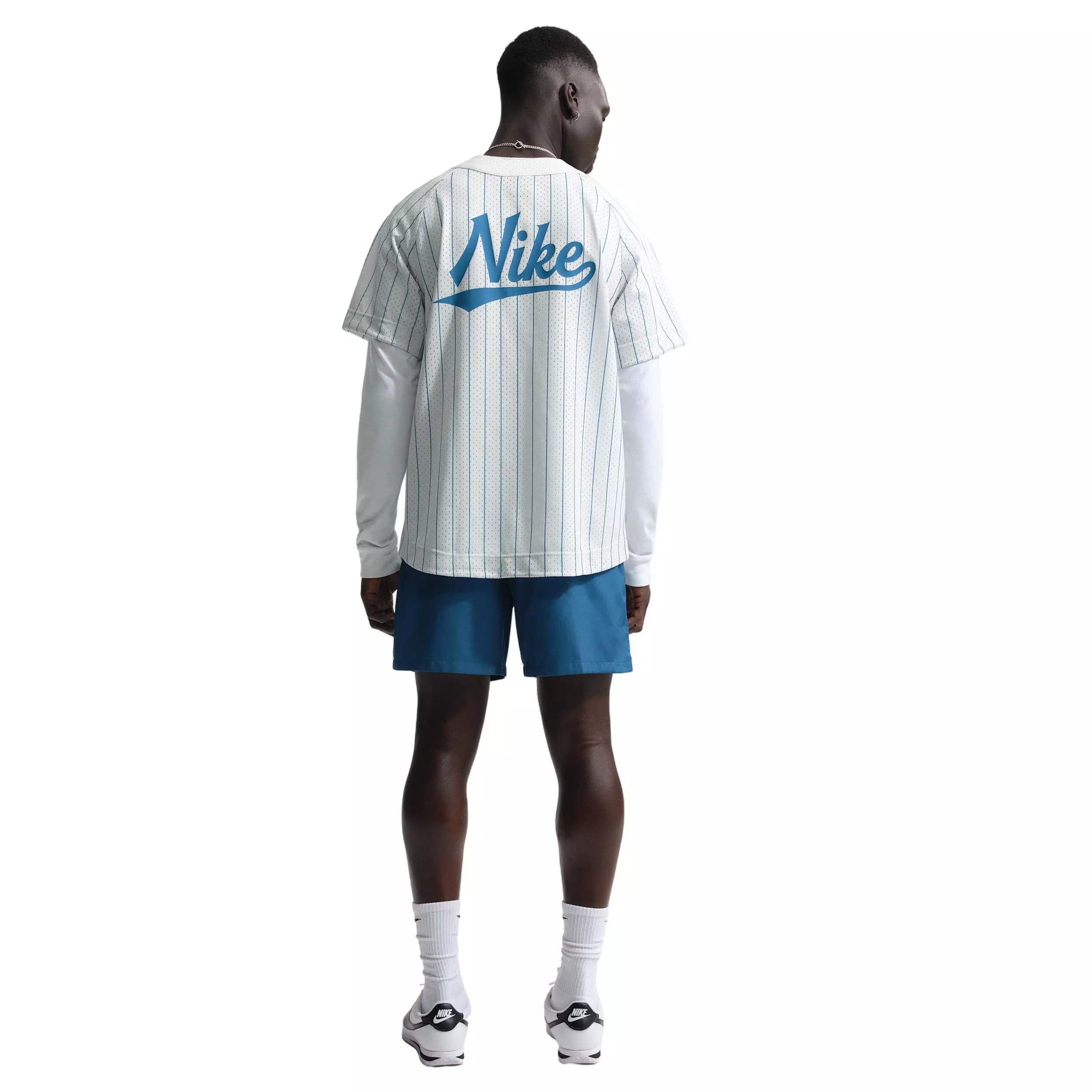 Nike Men's Club Woven Relaxed Flow Shorts - BLUE