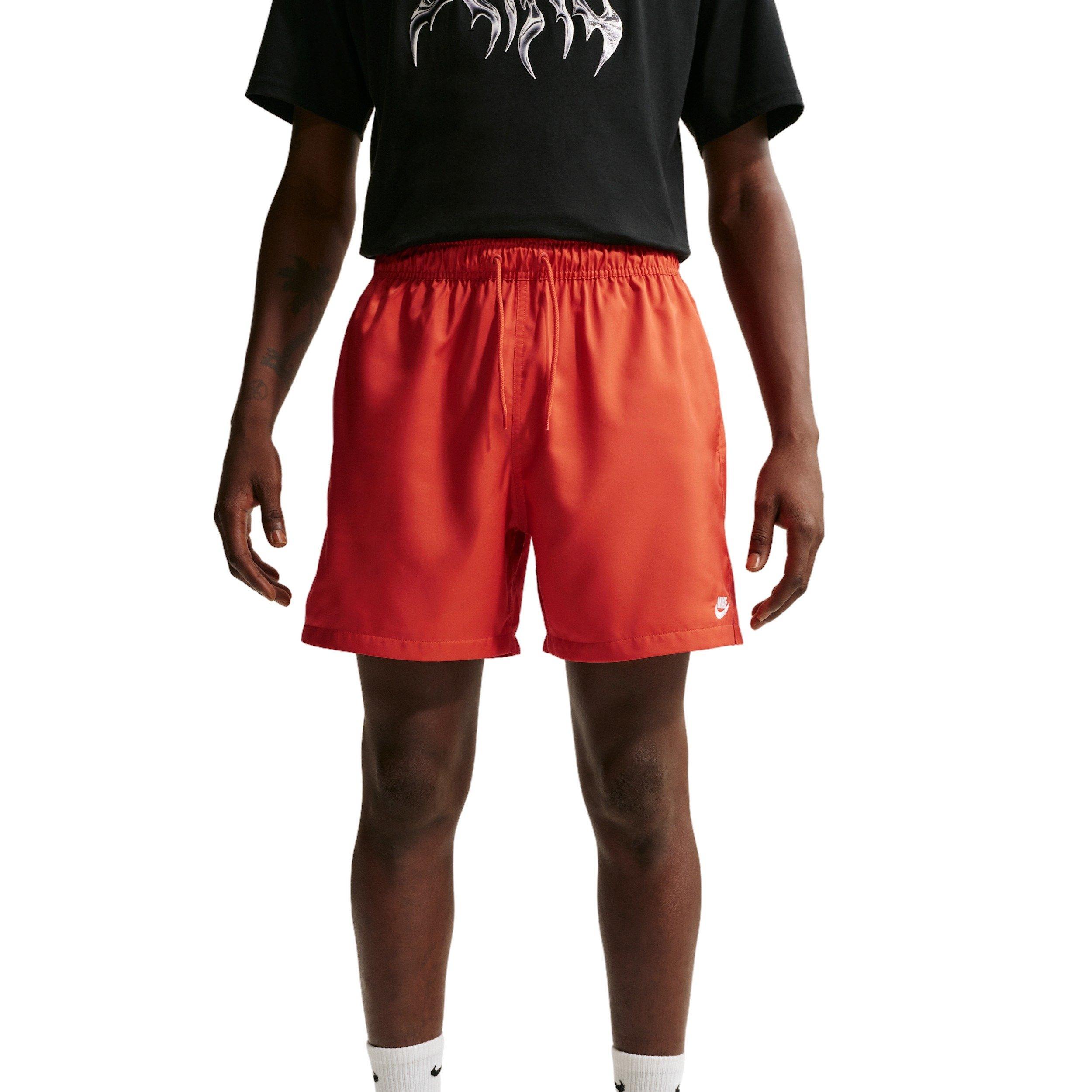 Nike Men's Club Woven Flow Shorts - ORANGE Thumbnail View 1