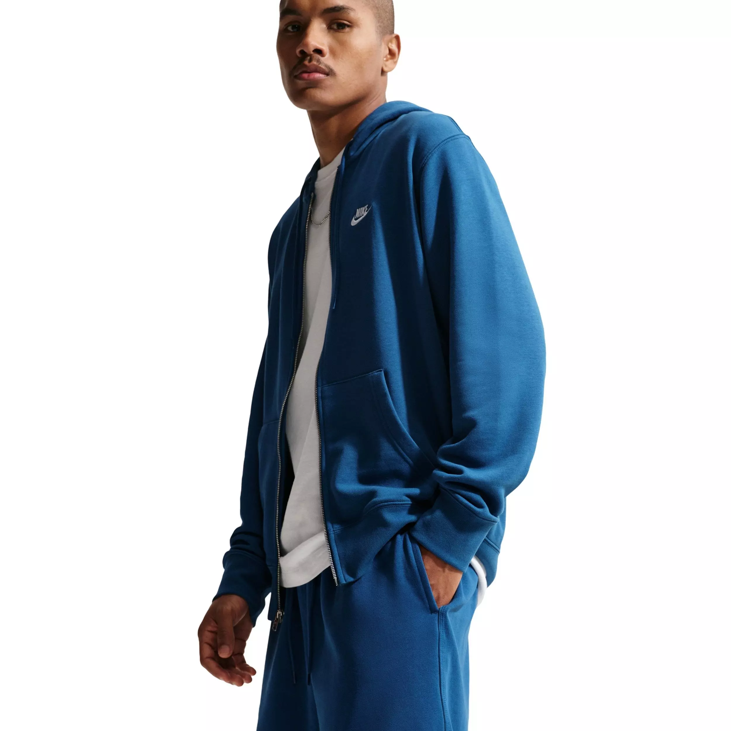 Nike Men's Club French Terry Flow Shorts - Blue - BLUE