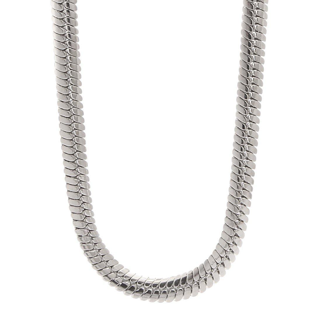 King Ice 8mm Thick Herringbone Chain - White Gold - WHITE GOLD