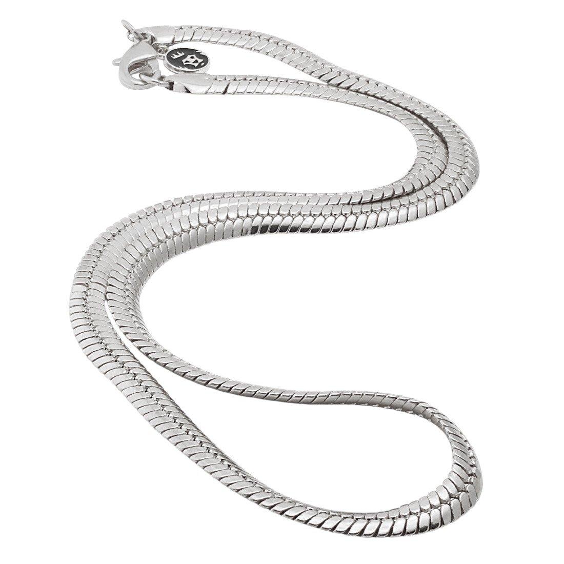 King Ice 8mm Thick Herringbone Chain - White Gold - WHITE GOLD