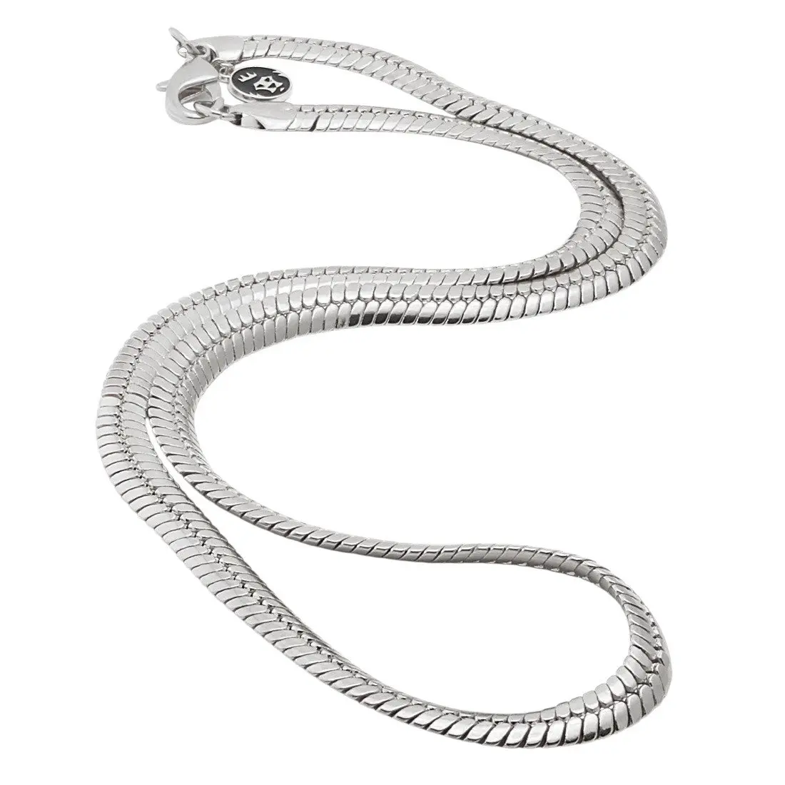King Ice 8mm Thick Herringbone Chain - White Gold - WHITE GOLD
