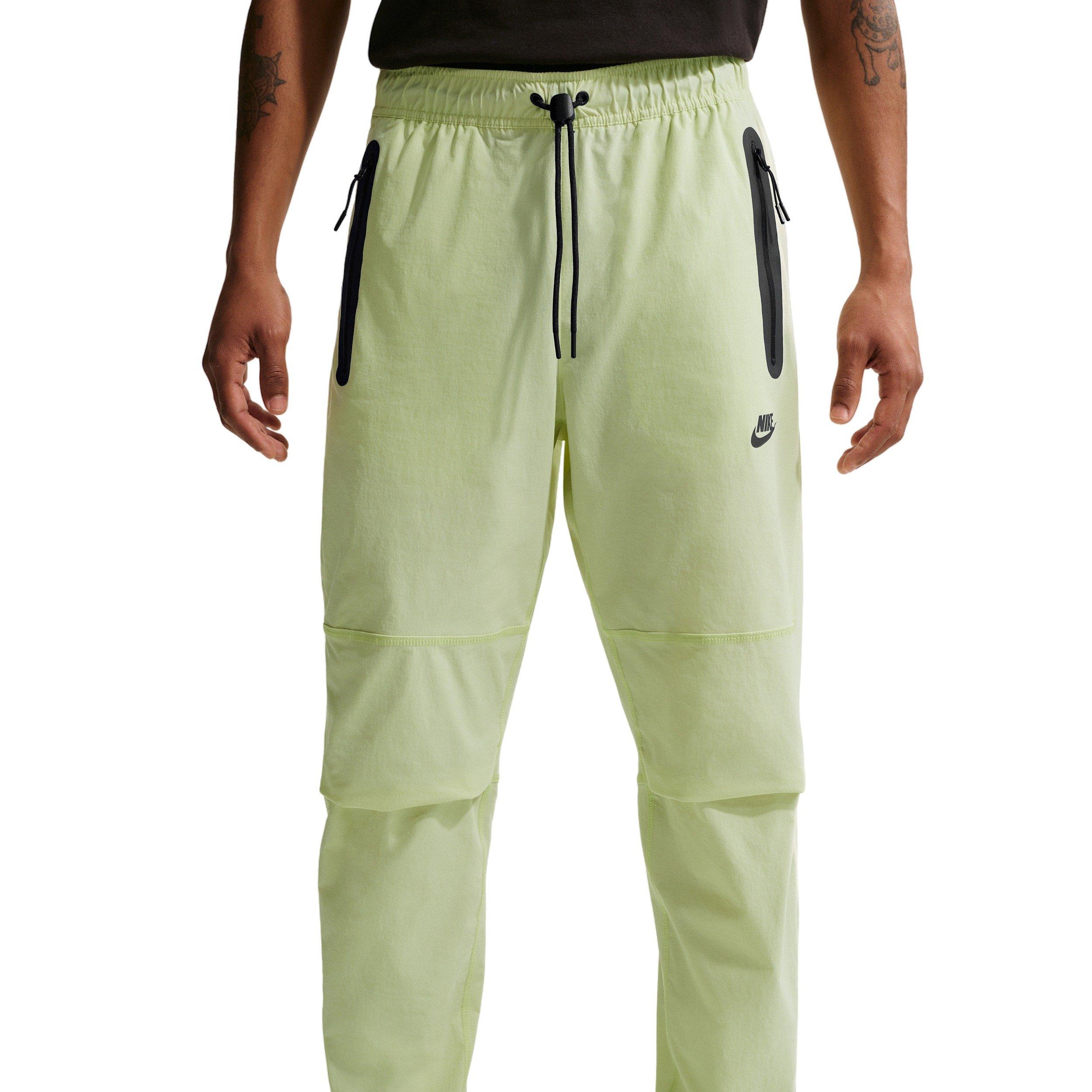 Nike Men's Tech Dri-FIT Woven OH Pants - LIME GREEN/BLACK Thumbnail View 1