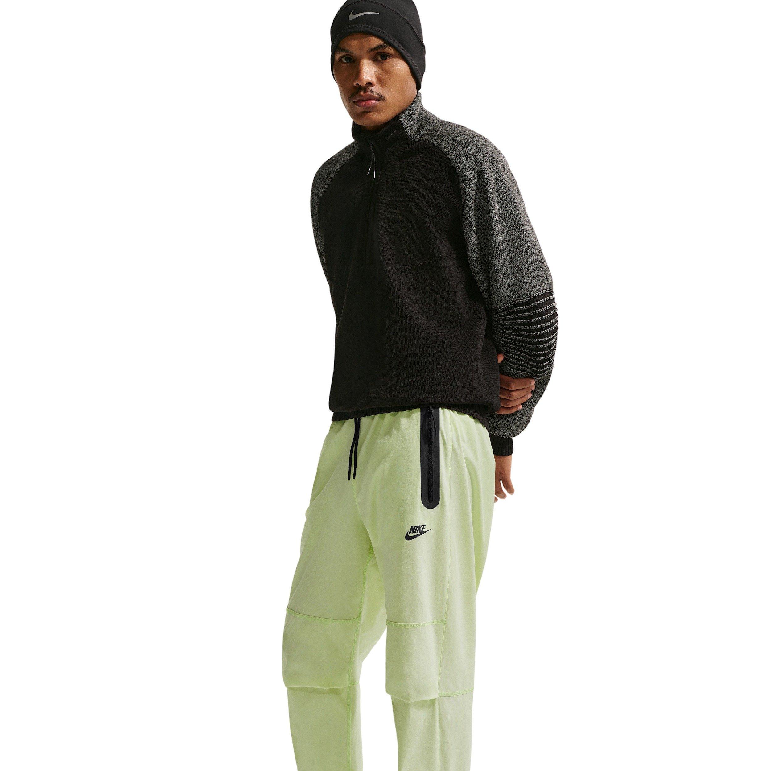 Nike Men's Tech Dri-FIT Woven OH Pants - LIME GREEN/BLACK Thumbnail View 3