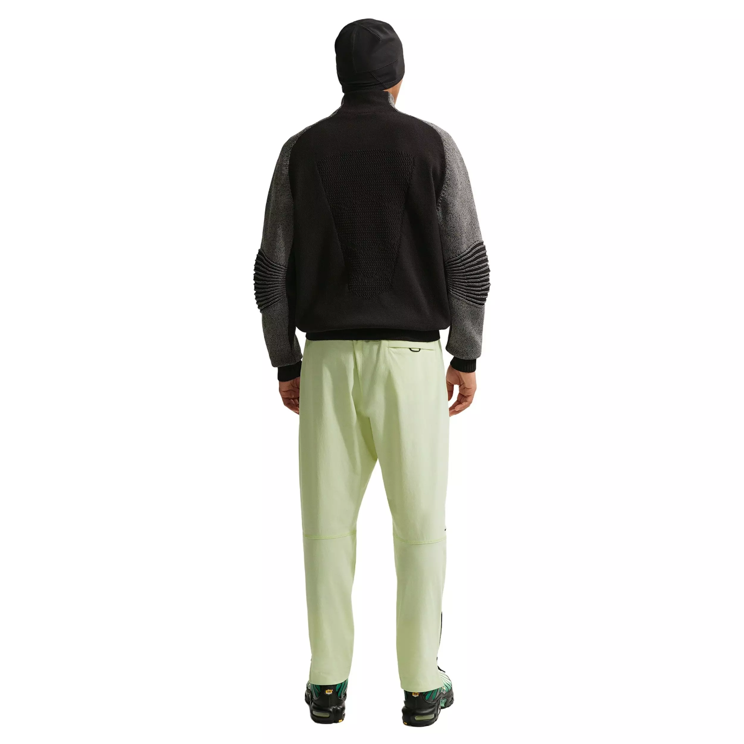 Nike Men's Tech Dri-FIT Woven OH Pants - LIME GREEN/BLACK