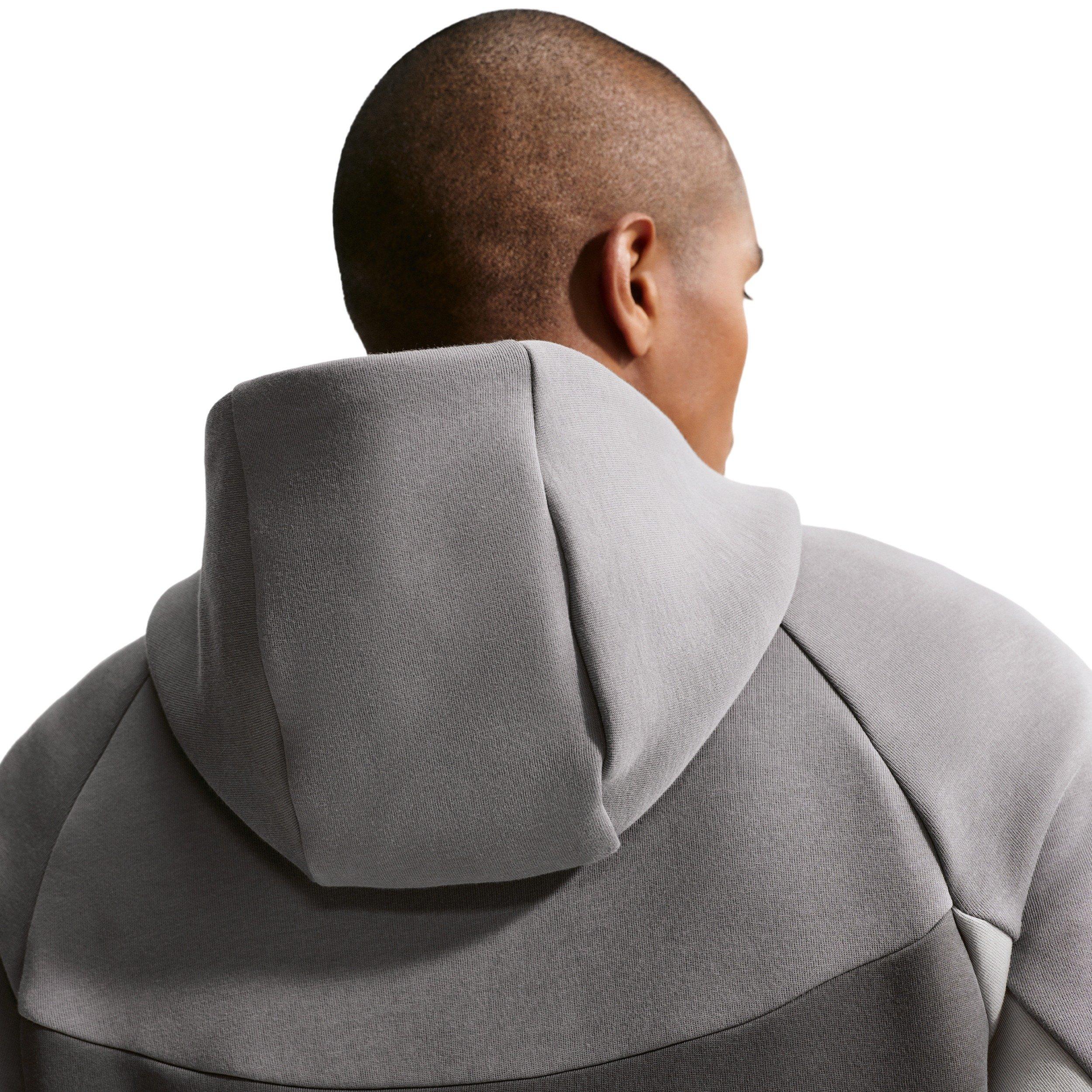 Nike Men's Tech Fleece Windrunner Full-Zip Jacket - LT GREY/DK GREY Thumbnail View 2
