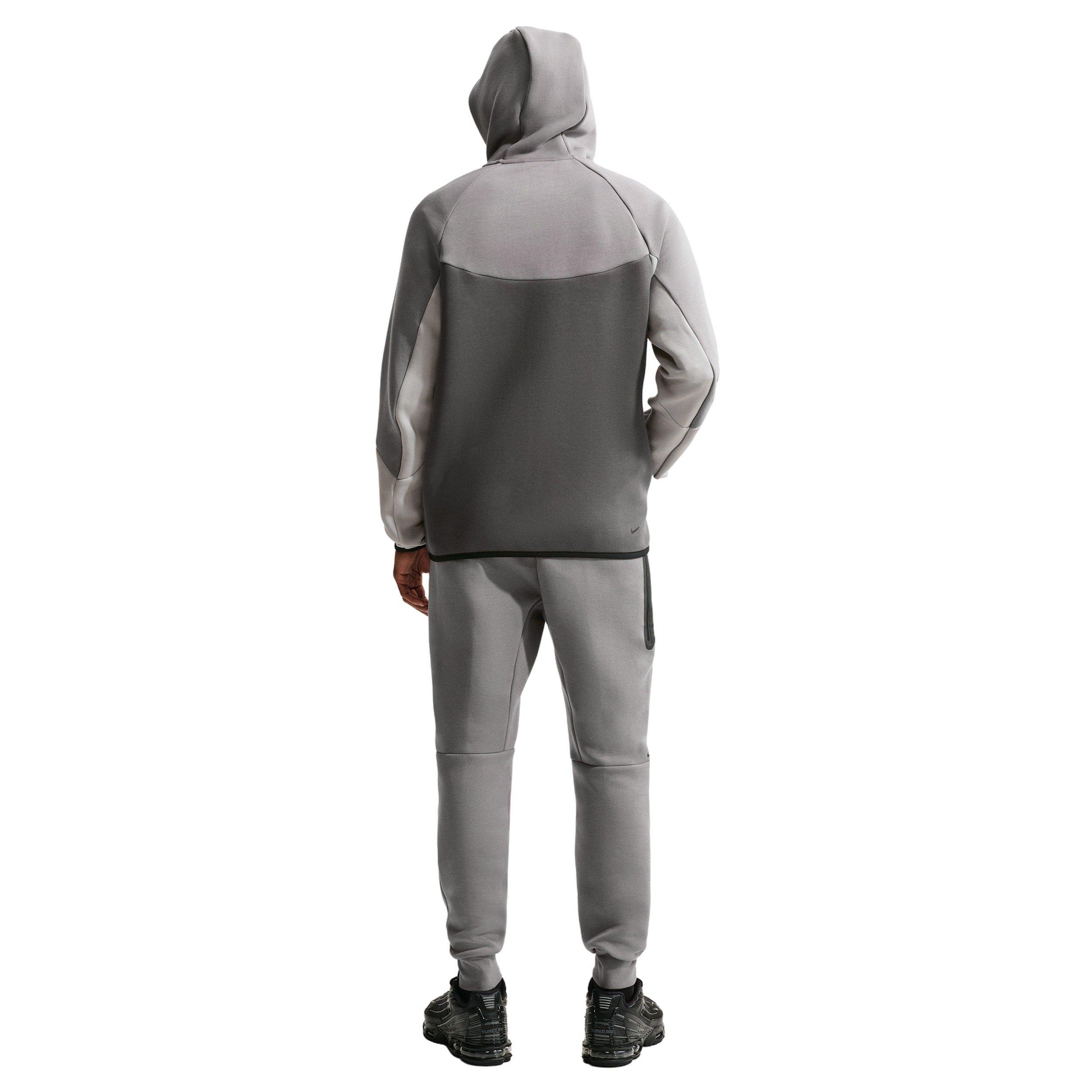 Nike Men's Tech Fleece Windrunner Full-Zip Jacket - LT GREY/DK GREY Thumbnail View 5