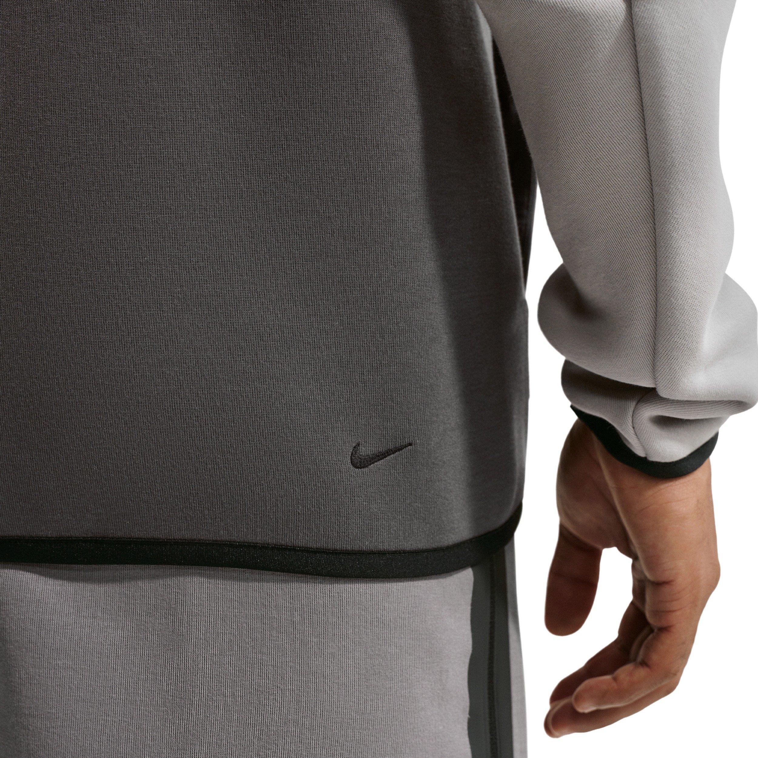 Nike Men's Tech Fleece Windrunner Full-Zip Jacket - LT GREY/DK GREY Thumbnail View 6