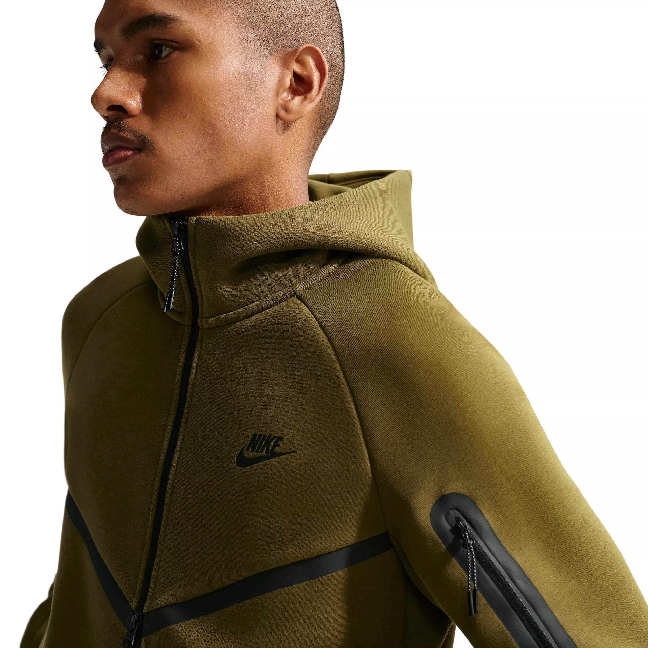 Nike Men's Tech Fleece Windrunner Full-Zip Jacket - OLIVE