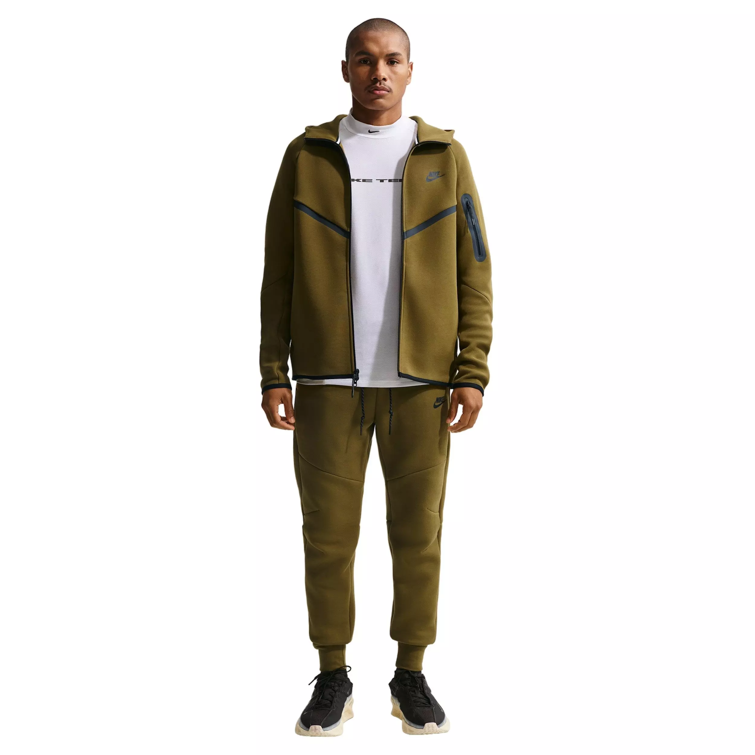 Nike Men's Tech Fleece Windrunner Full-Zip Jacket - OLIVE