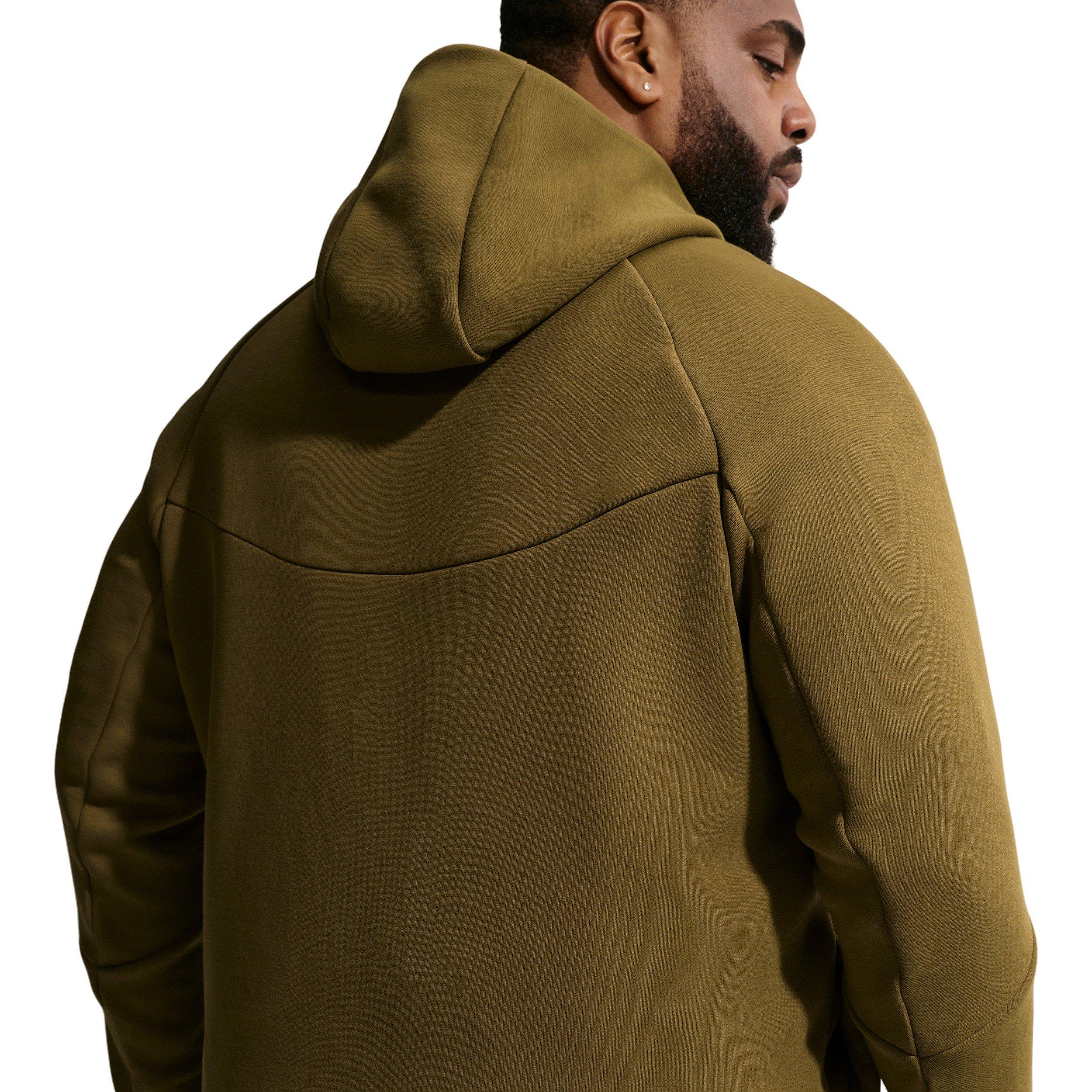 Nike Men's Tech Fleece Windrunner Full-Zip Jacket - OLIVE Thumbnail View 7