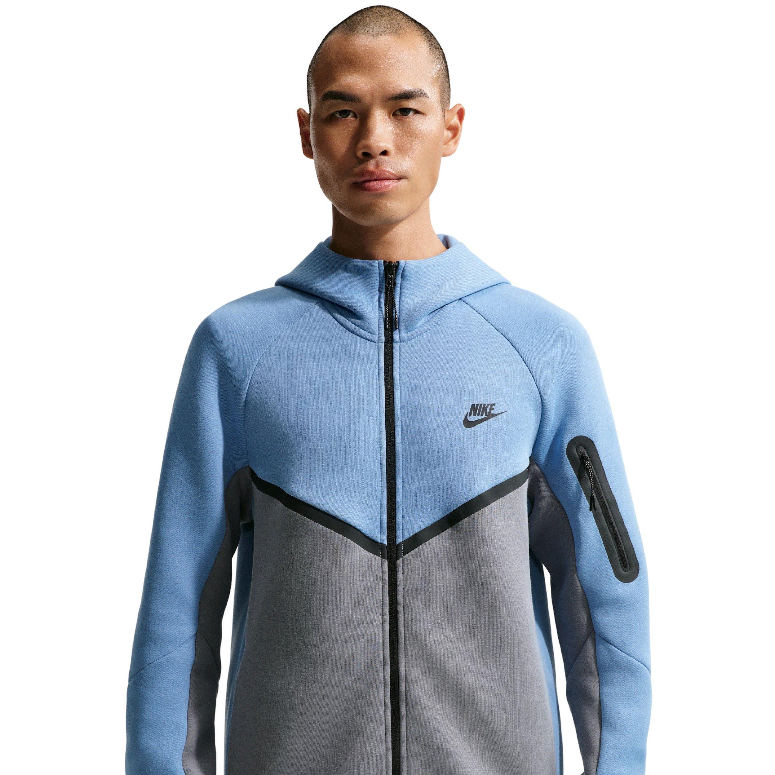Nike Men's Tech Fleece Windrunner Full-Zip Jacket - BLUE/GREY Thumbnail View 1