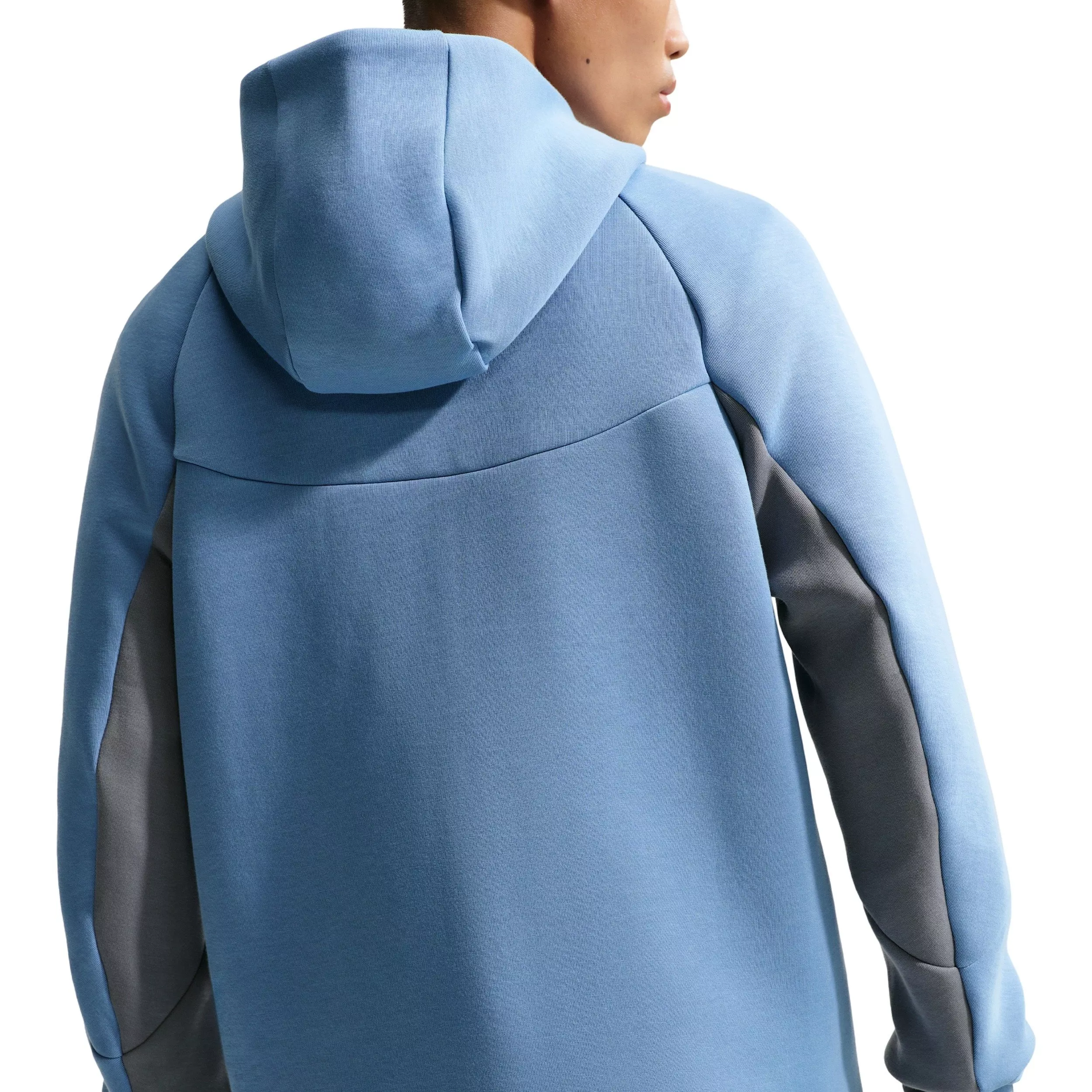 Nike Men's Tech Fleece Windrunner Full-Zip Jacket - BLUE/GREY