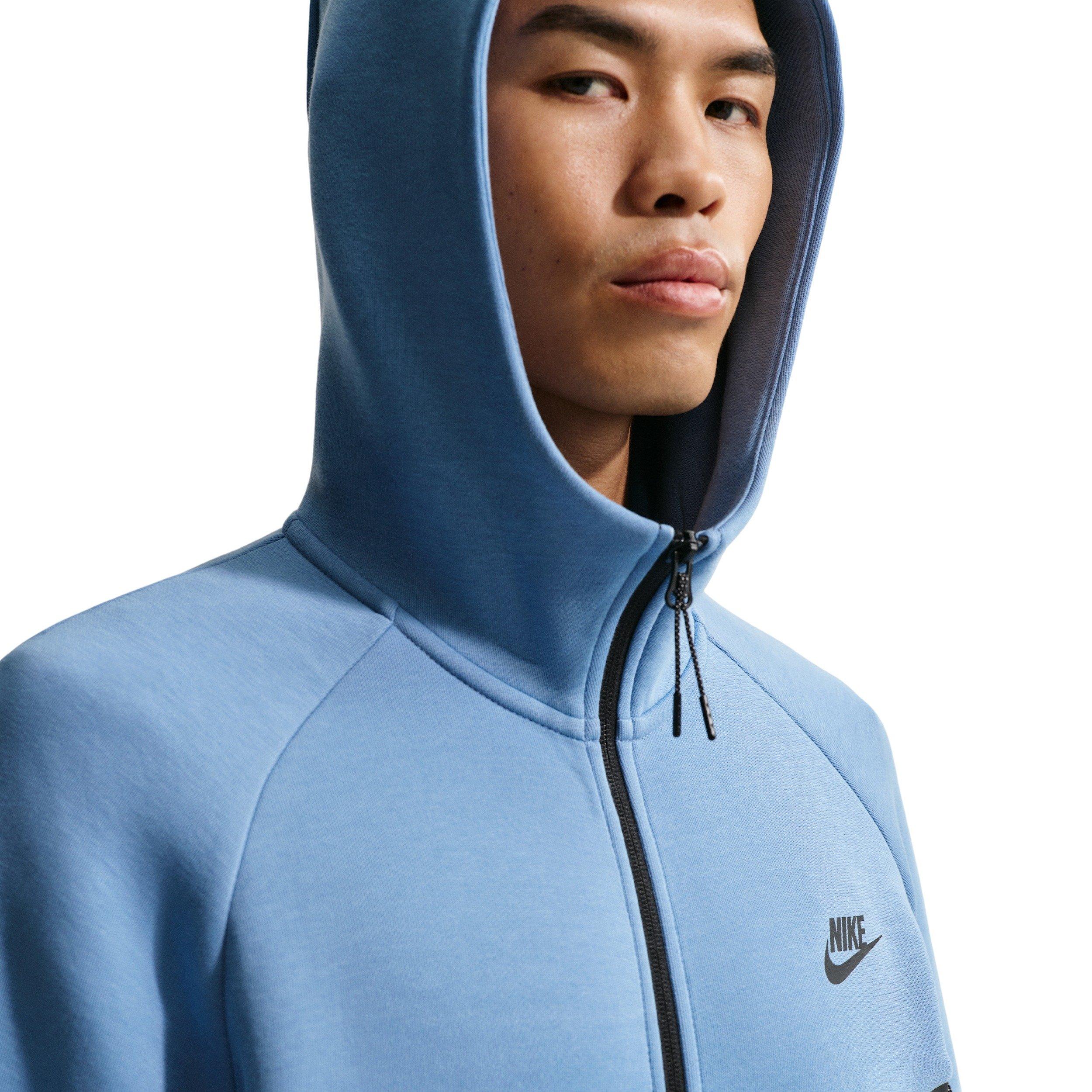 Nike Men's Tech Fleece Windrunner Full-Zip Jacket - BLUE/GREY Thumbnail View 3