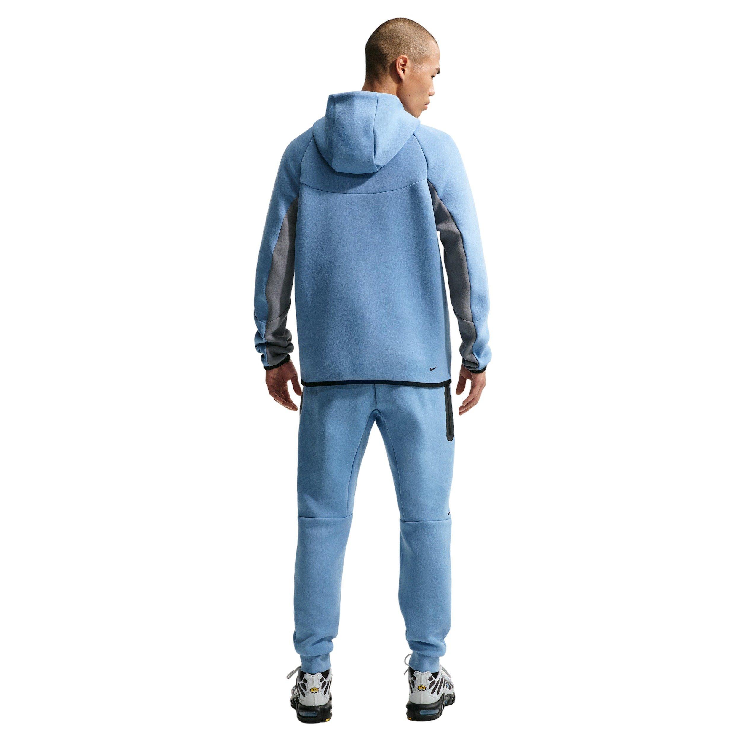Nike Men's Tech Fleece Windrunner Full-Zip Jacket - BLUE/GREY Thumbnail View 5