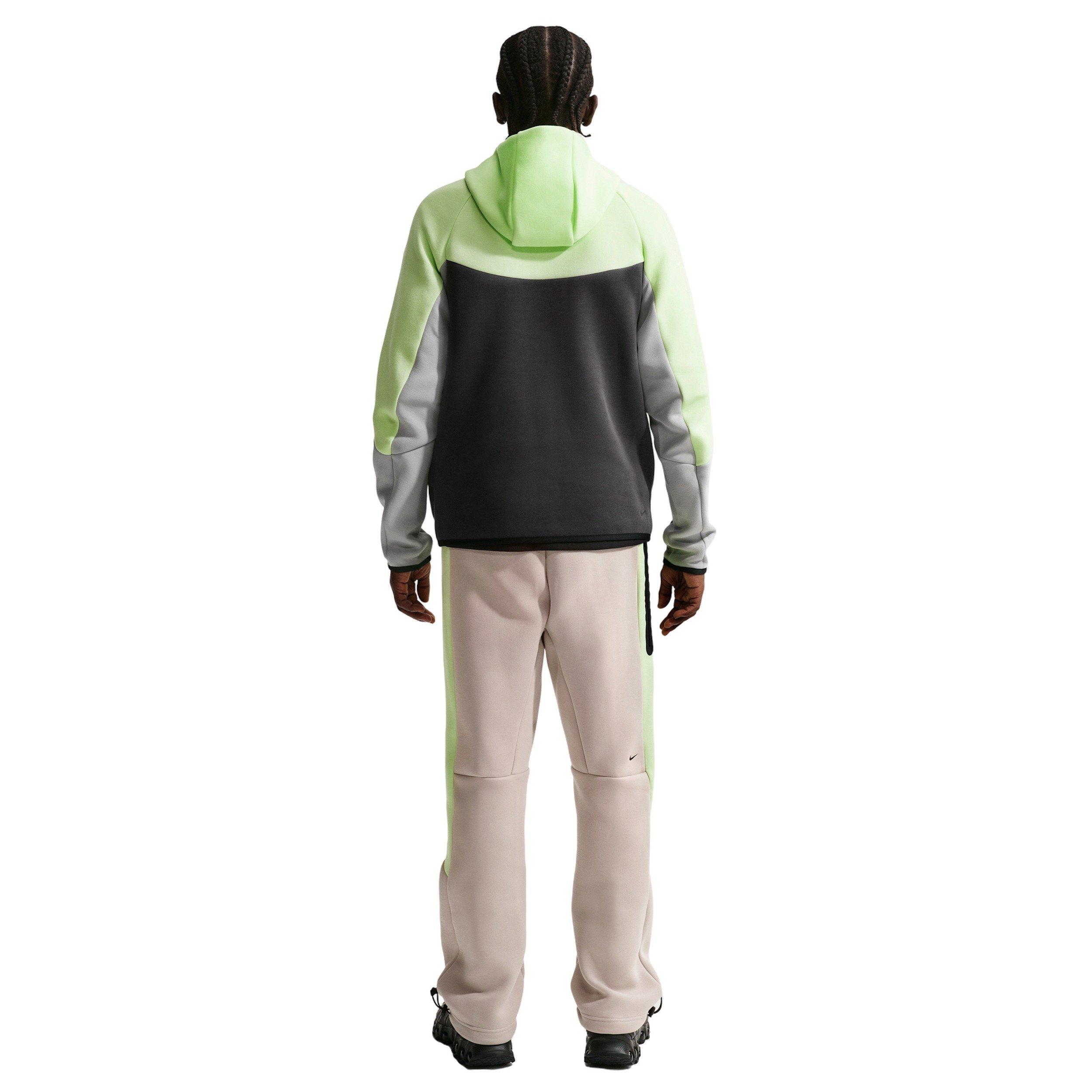 Nike Men's Tech Fleece Windrunner Full-Zip Jacket - LIME GREEN/DK GREY Thumbnail View 5
