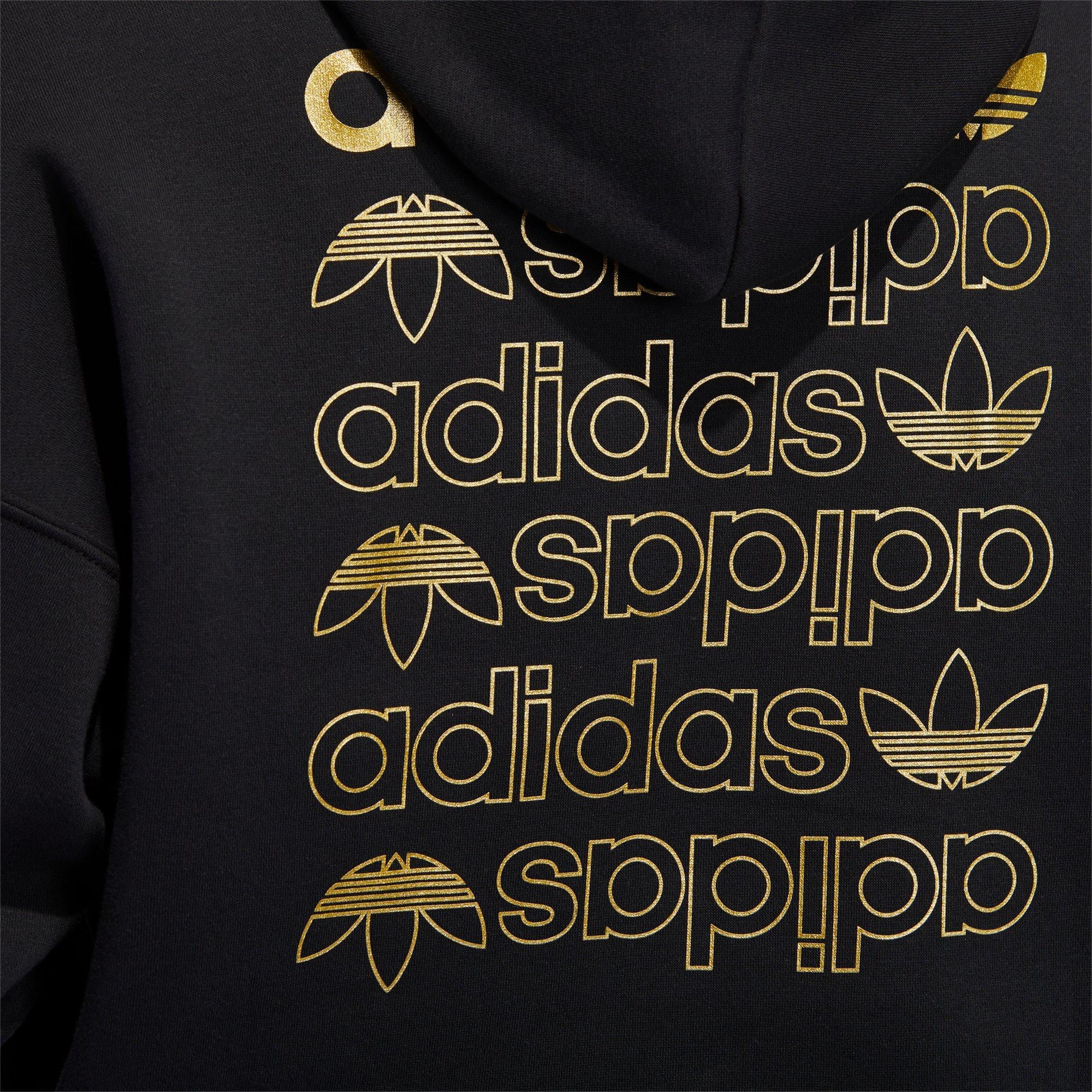 black and gold adidas hoodie