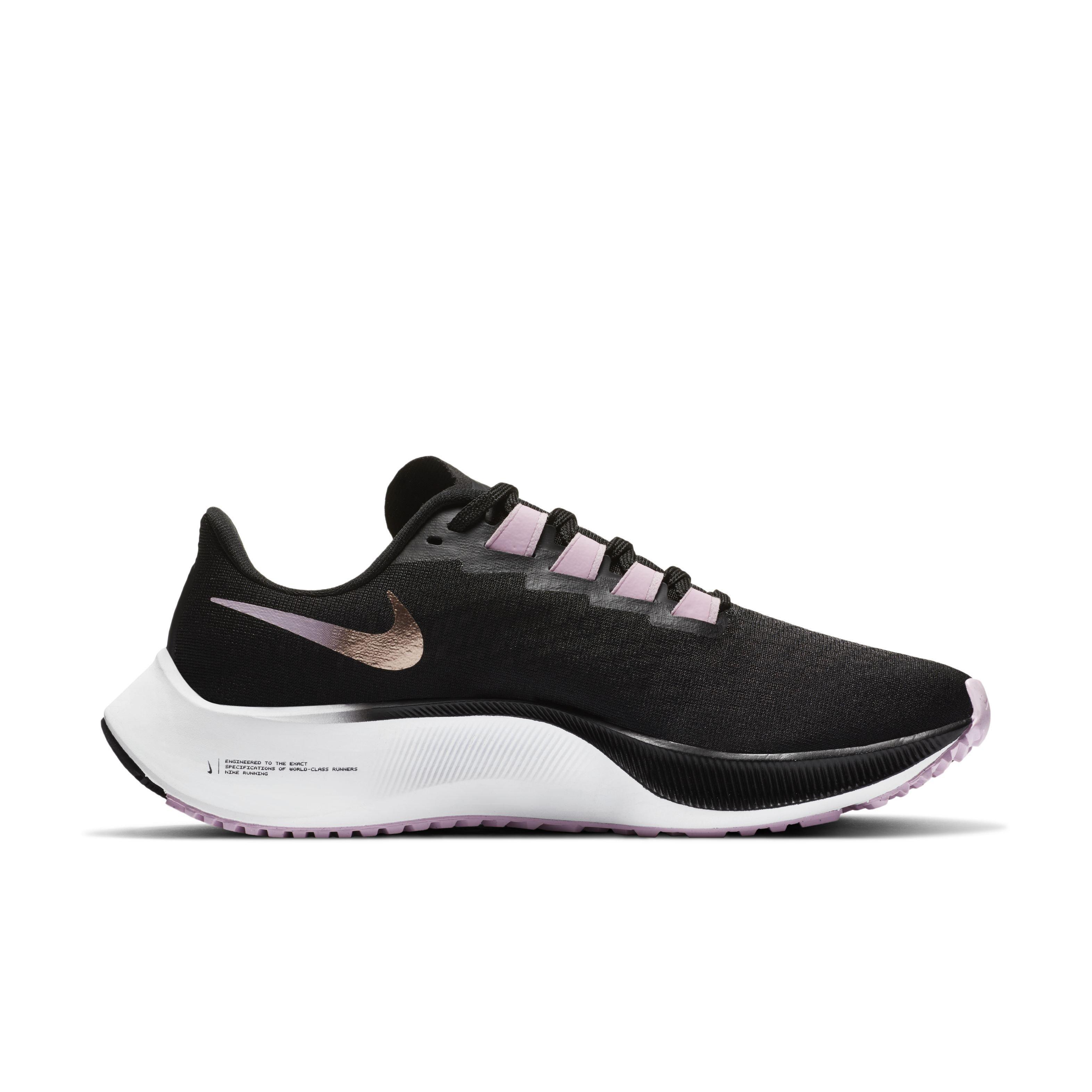 Nike Air Zoom Pegasus 37 "Black/Gold/White" Women's Running Shoe - BLACK/GOLD/WHITE Thumbnail View 1