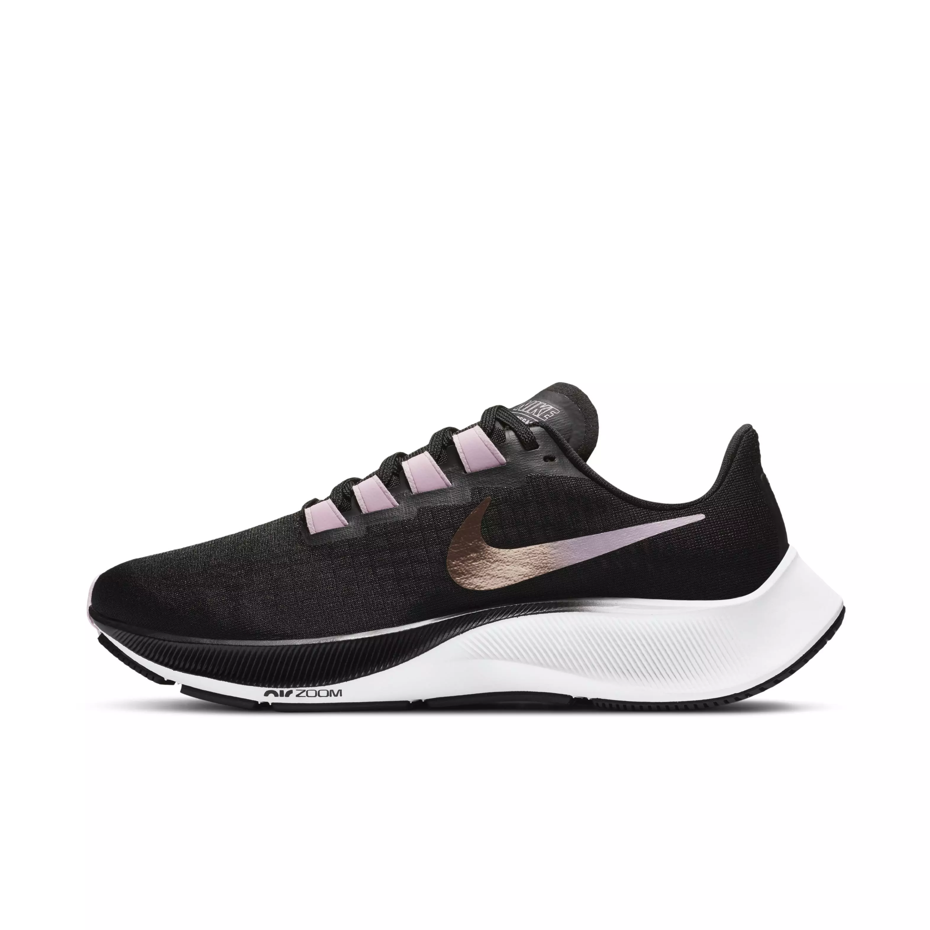 Nike Air Zoom Pegasus 37 "Black/Gold/White" Women's Running Shoe - BLACK/GOLD/WHITE