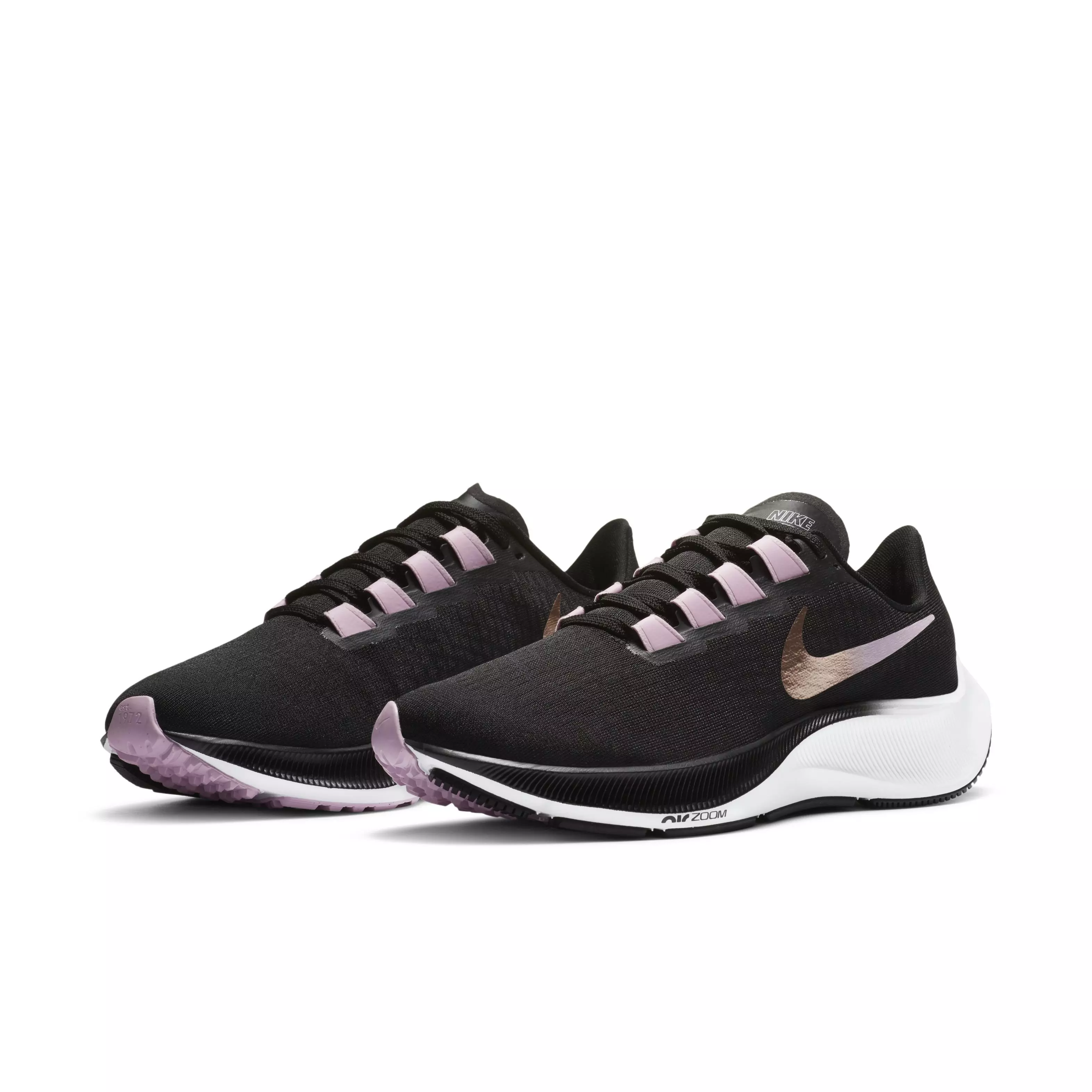 Nike Air Zoom Pegasus 37 "Black/Gold/White" Women's Running Shoe - BLACK/GOLD/WHITE