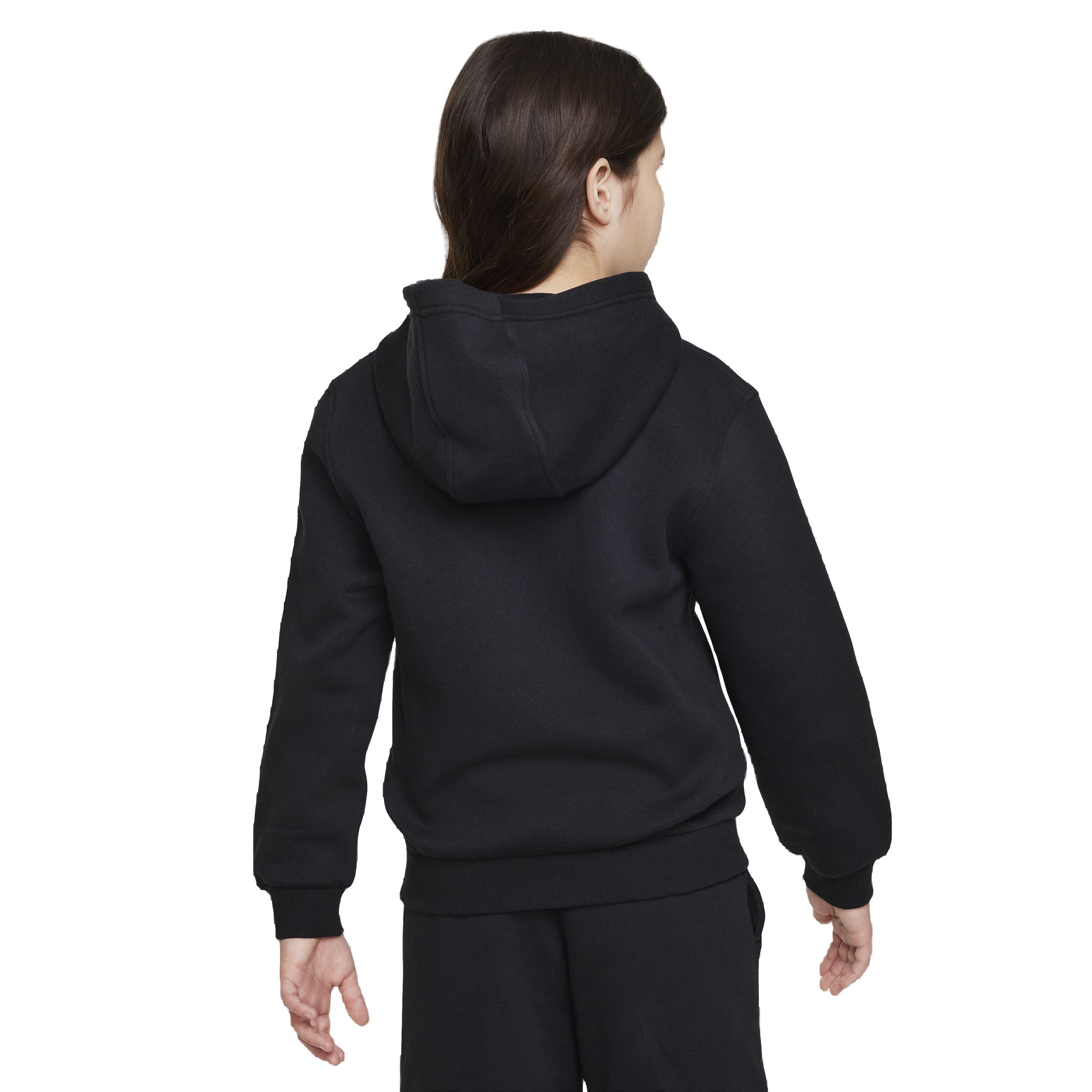 Nike Big Kids' Sportswear Club Fleece Full-Zip LS LBR Jacket - Black - BLACK Thumbnail View 2