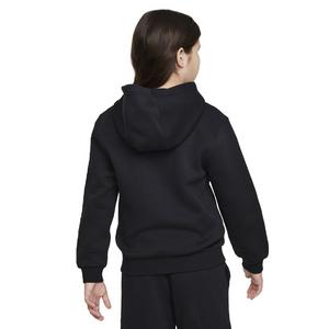 Nike Big Kids' Sportswear Club Fleece Full-Zip LS LBR Jacket -Black