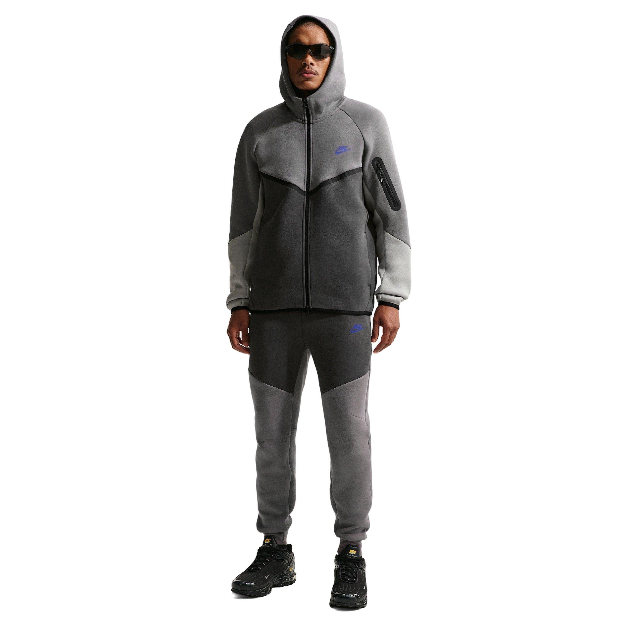 Nike Men's Futura Tech Fleece Joggers - GREY/DK GREY Thumbnail View 4