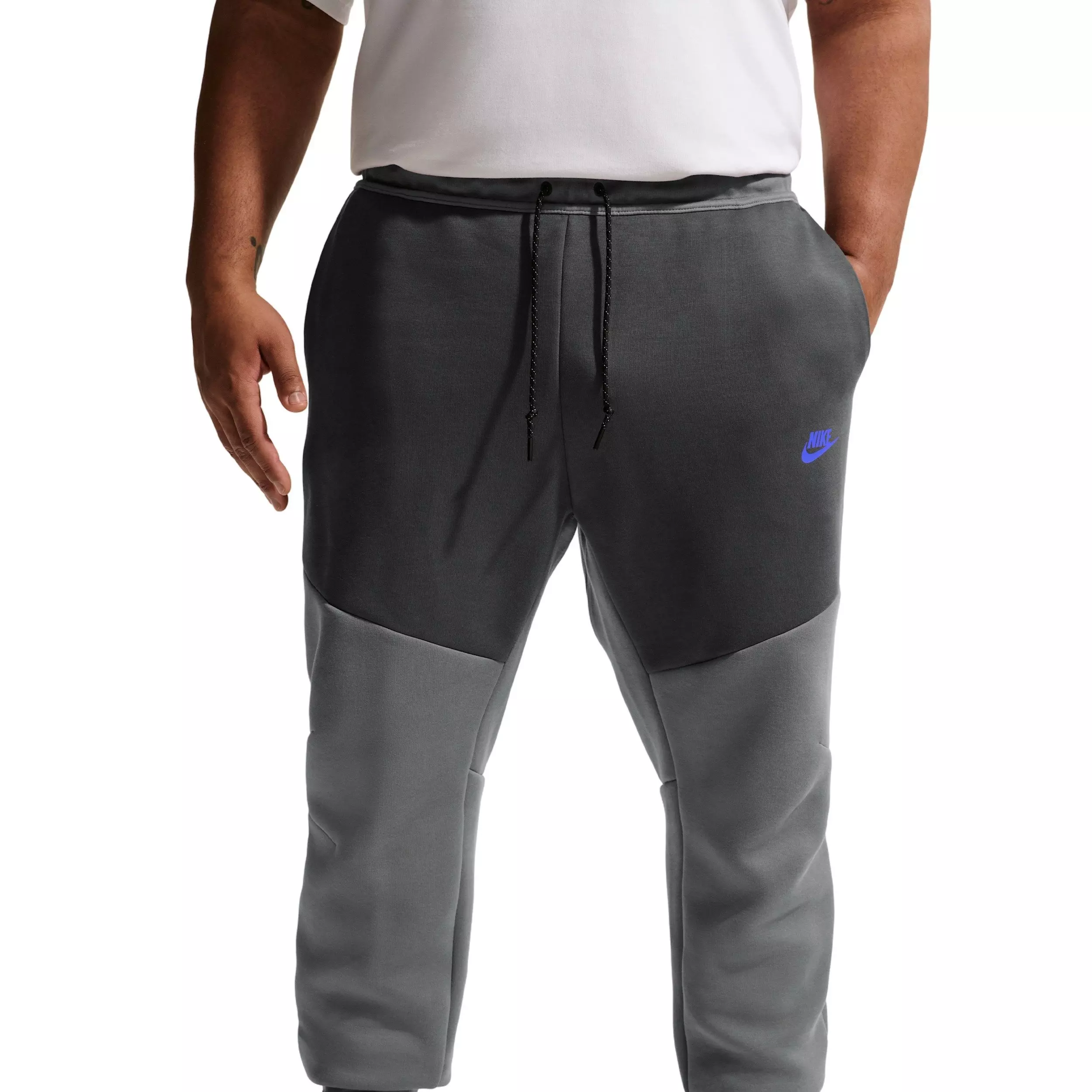 Nike Men's Futura Tech Fleece Joggers - GREY/DK GREY