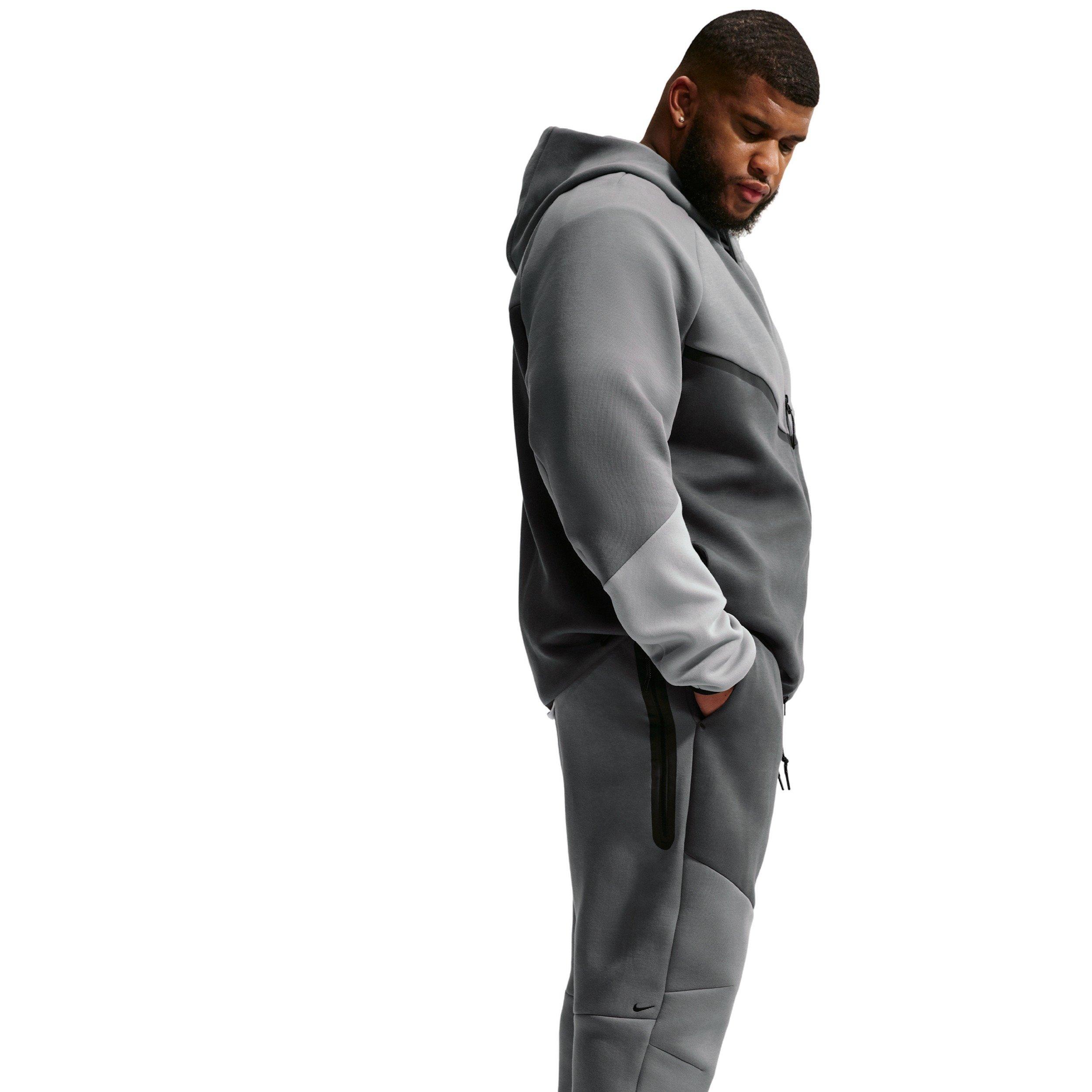 Nike Men's Futura Tech Fleece Joggers - GREY/DK GREY Thumbnail View 9