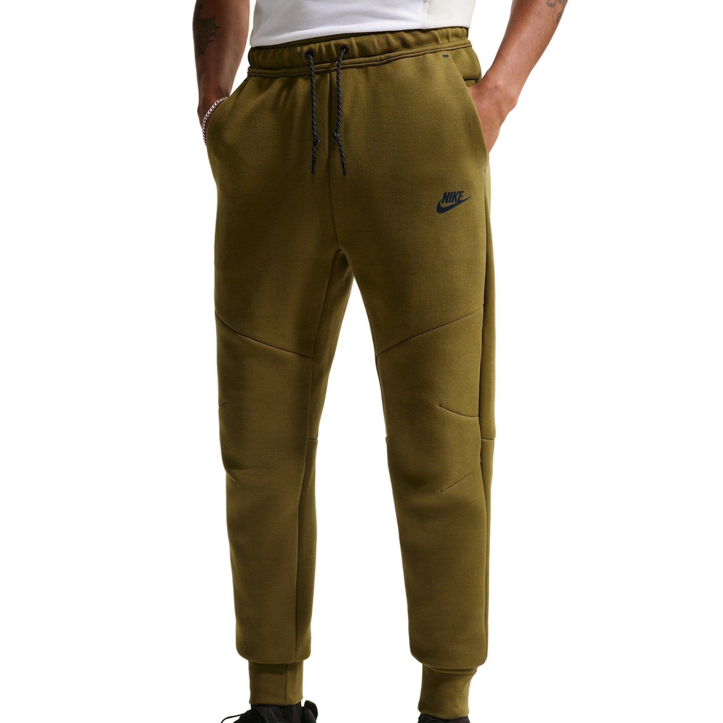 Nike Men's Tech Fleece Joggers - OLIVE/BLACK Thumbnail View 1