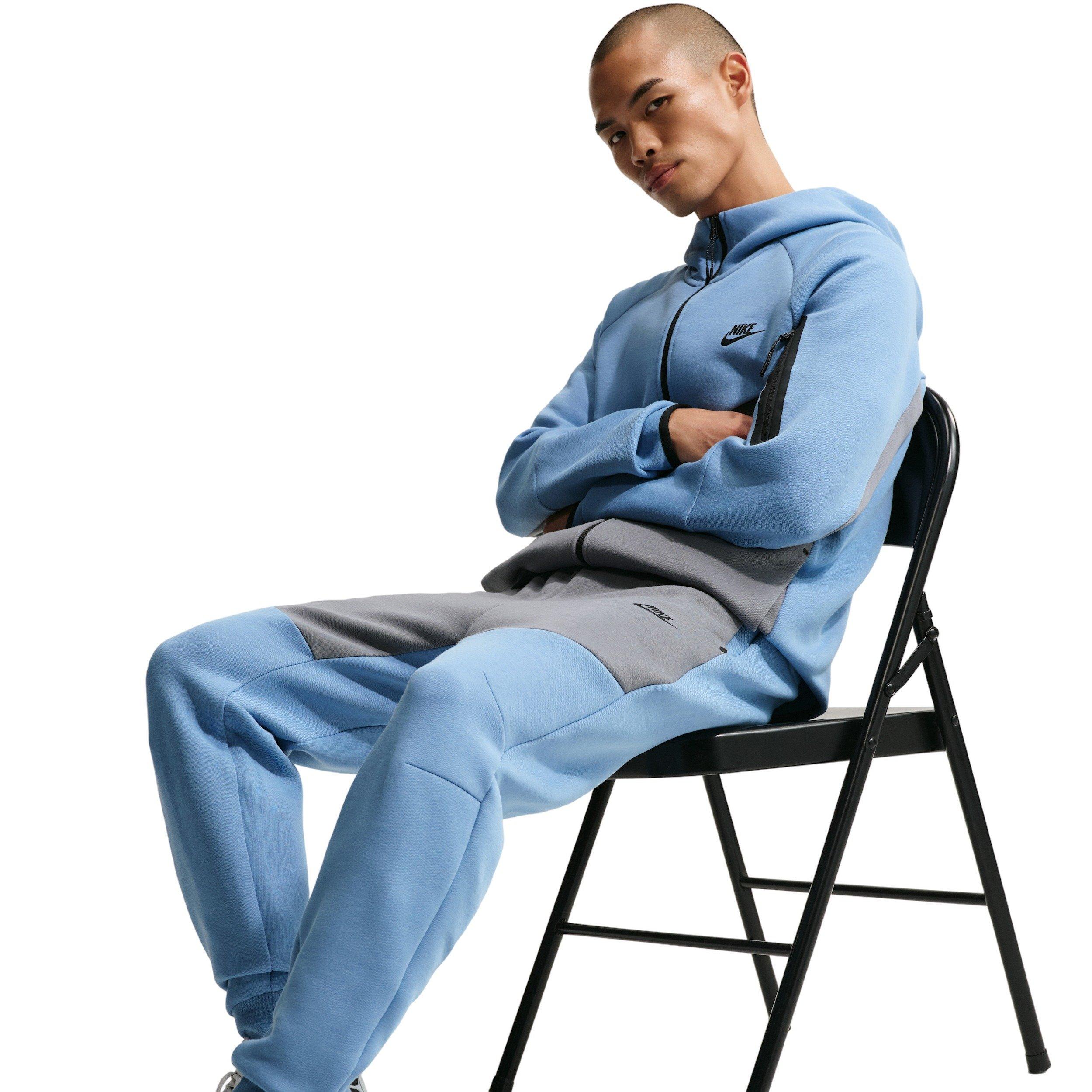 Nike Men's Tech Fleece Joggers - BLUE/GREY Thumbnail View 3