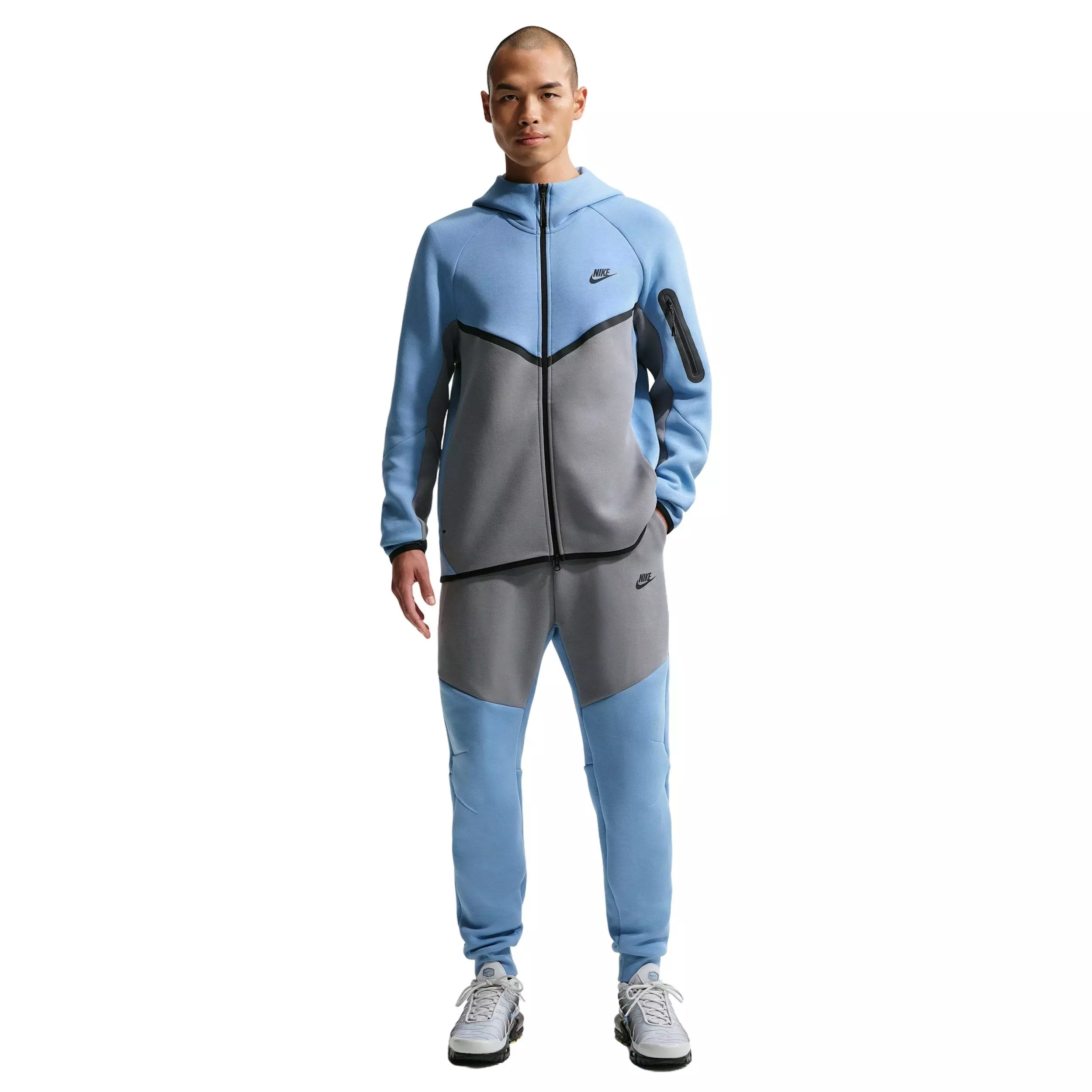 Nike Men's Futura Tech Fleece Joggers - BLUE/GREY