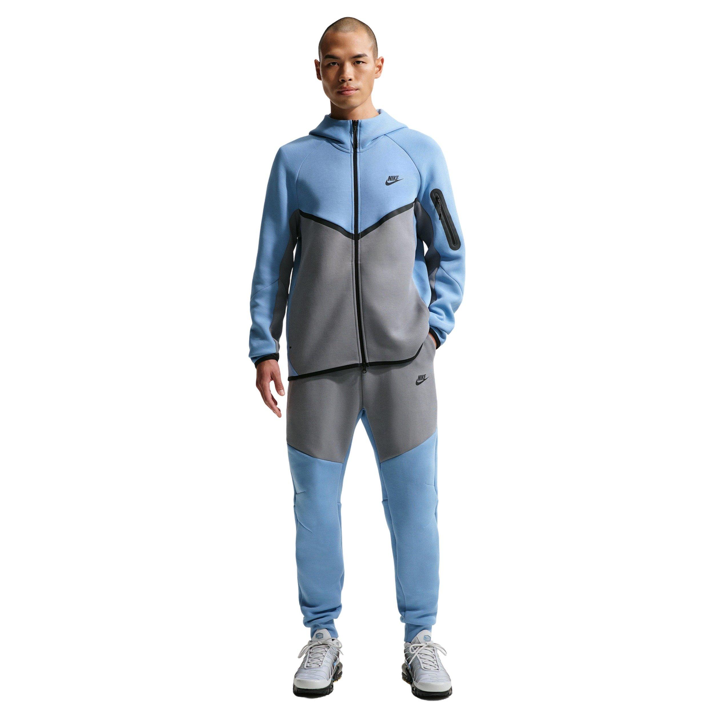 Nike Men's Tech Fleece Joggers - BLUE/GREY Thumbnail View 4