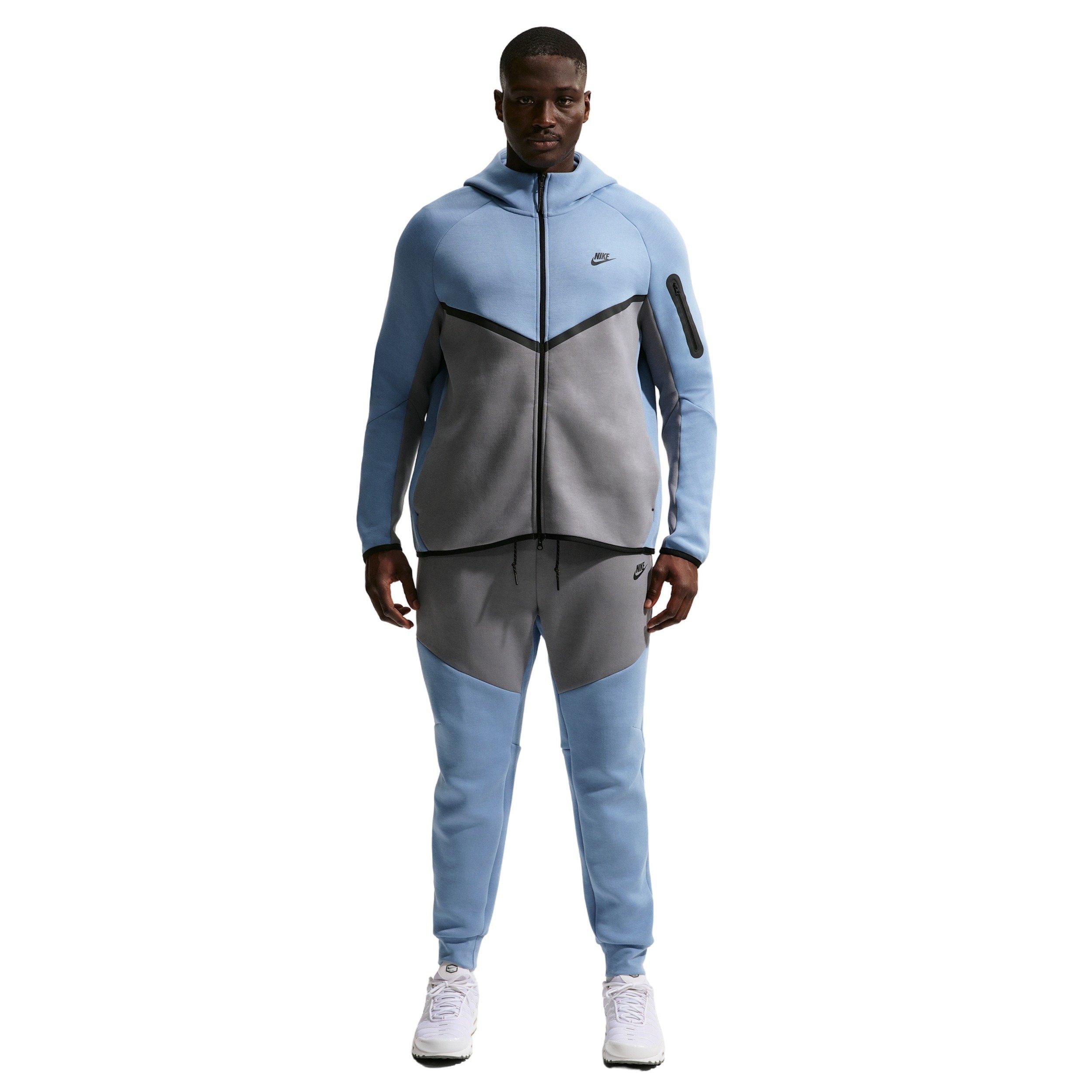 Nike Men's Tech Fleece Joggers - BLUE/GREY Thumbnail View 6