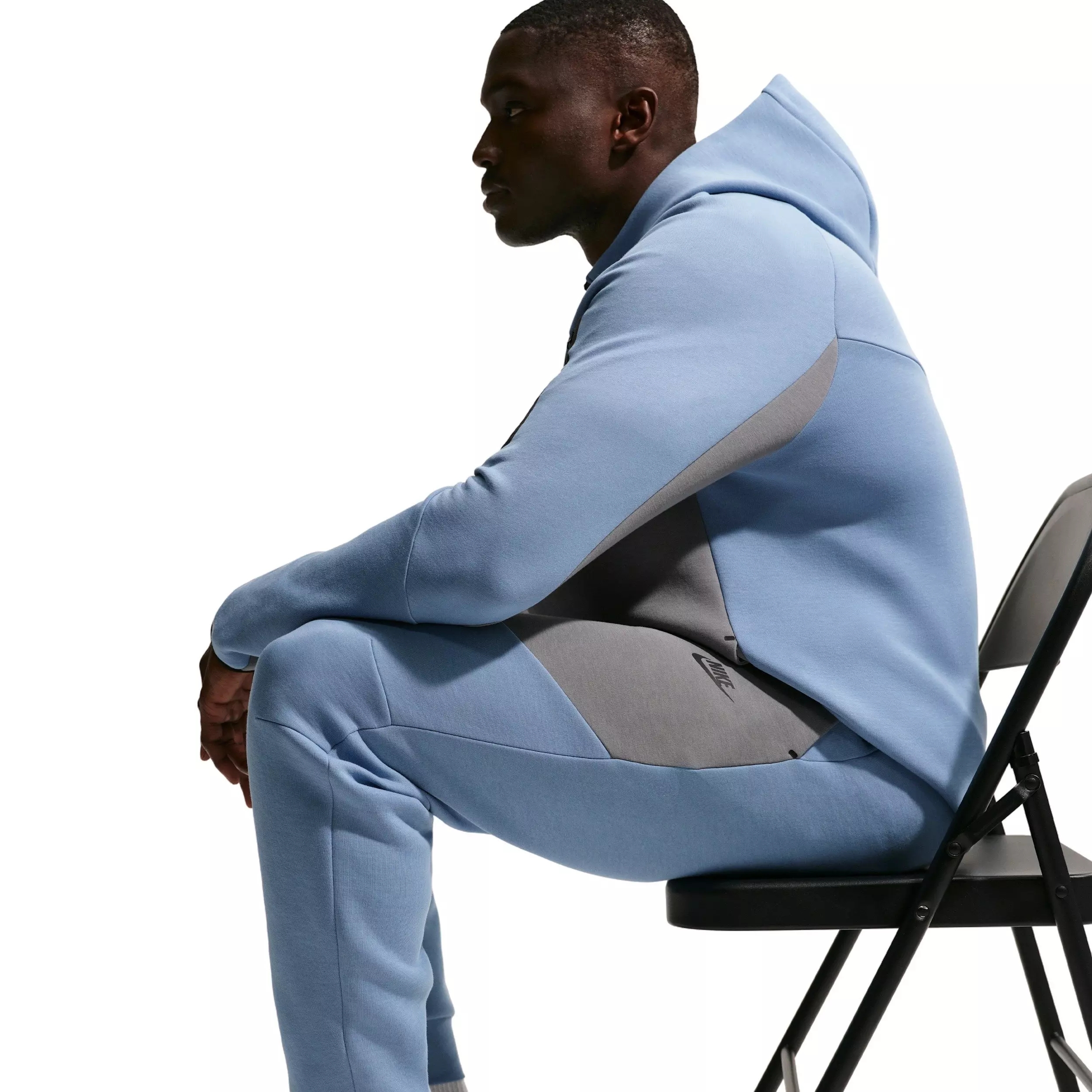 Nike Men's Tech Fleece Joggers - BLUE/GREY