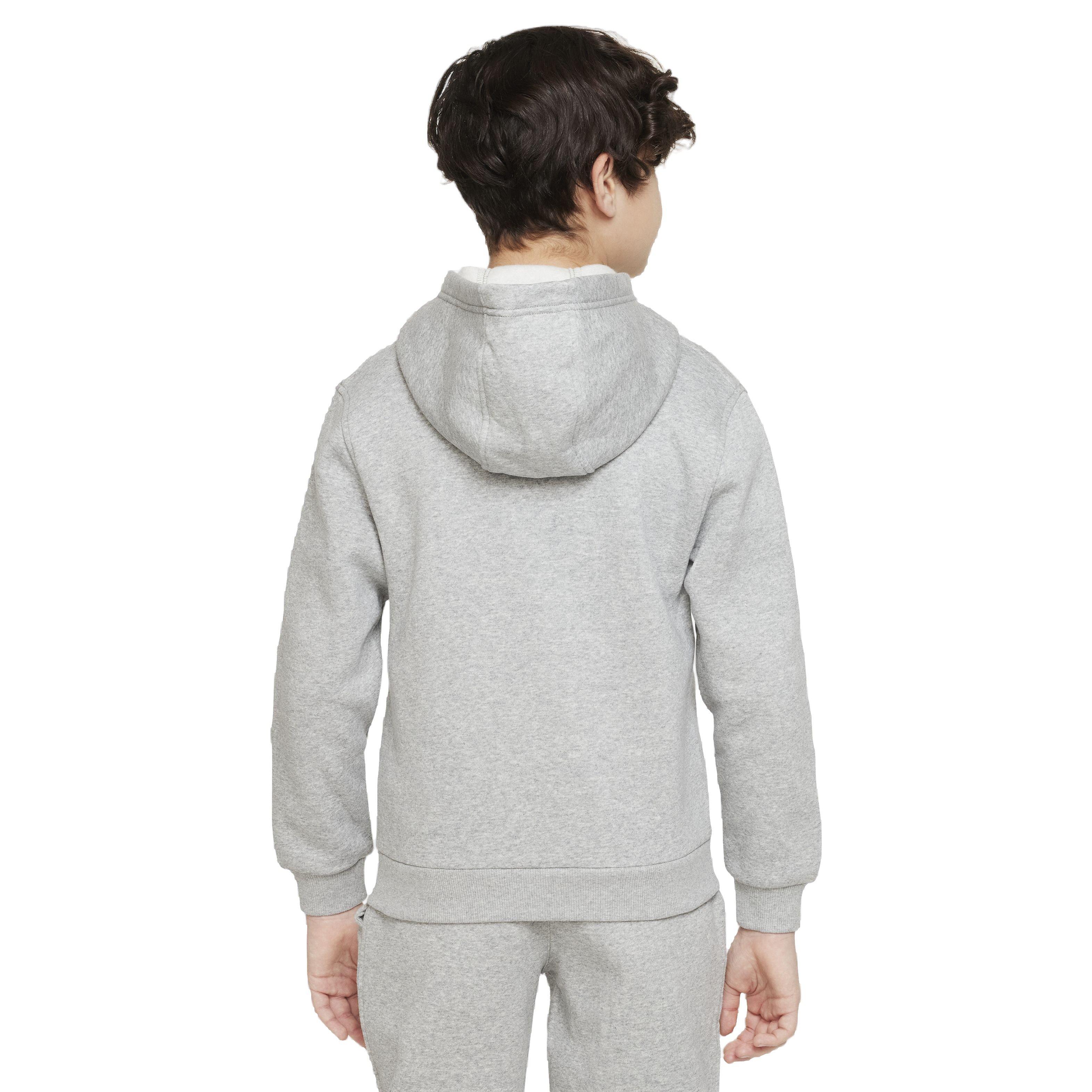 Nike Sportswear Club Fleece Full-Zip LS LBR Big Kids' Grey Jacket