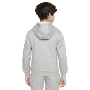Nike Big Kids' Sportswear Club Fleece Full-Zip LS LBR Jacket -Grey