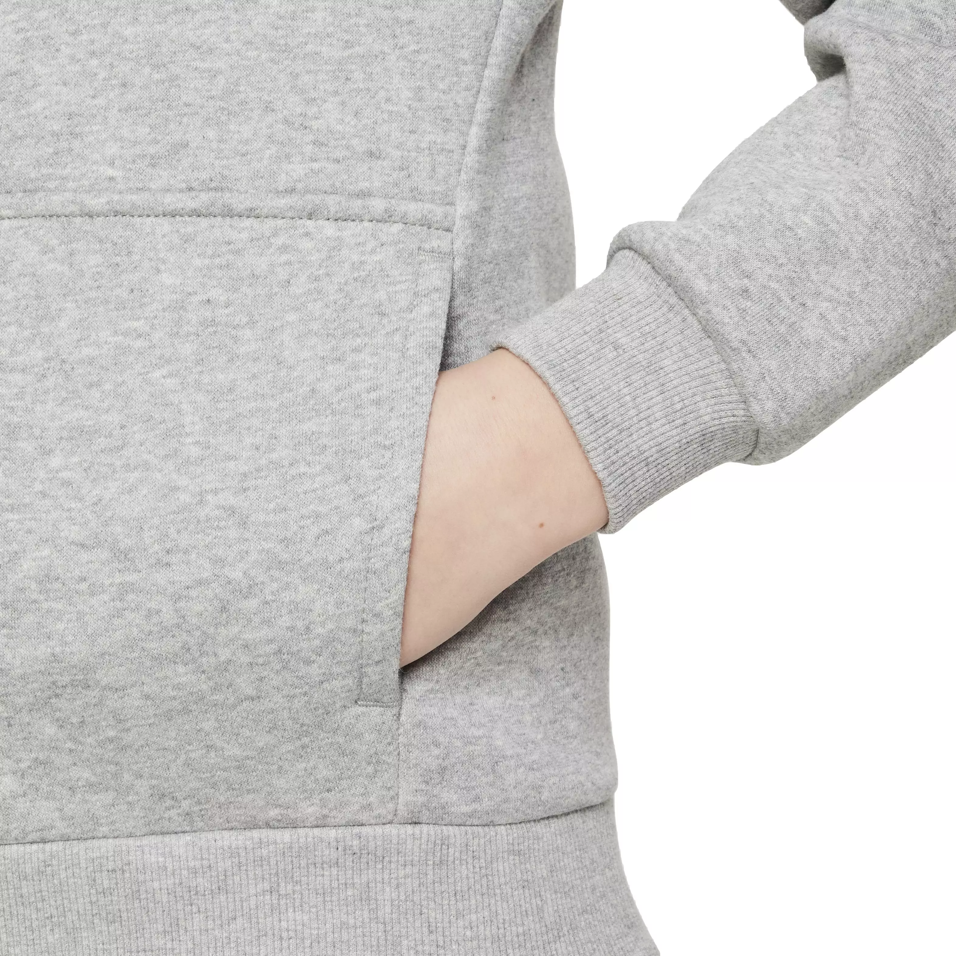 Nike Big Kids' Sportswear Club Fleece Full-Zip LS LBR Jacket -Grey - GREY