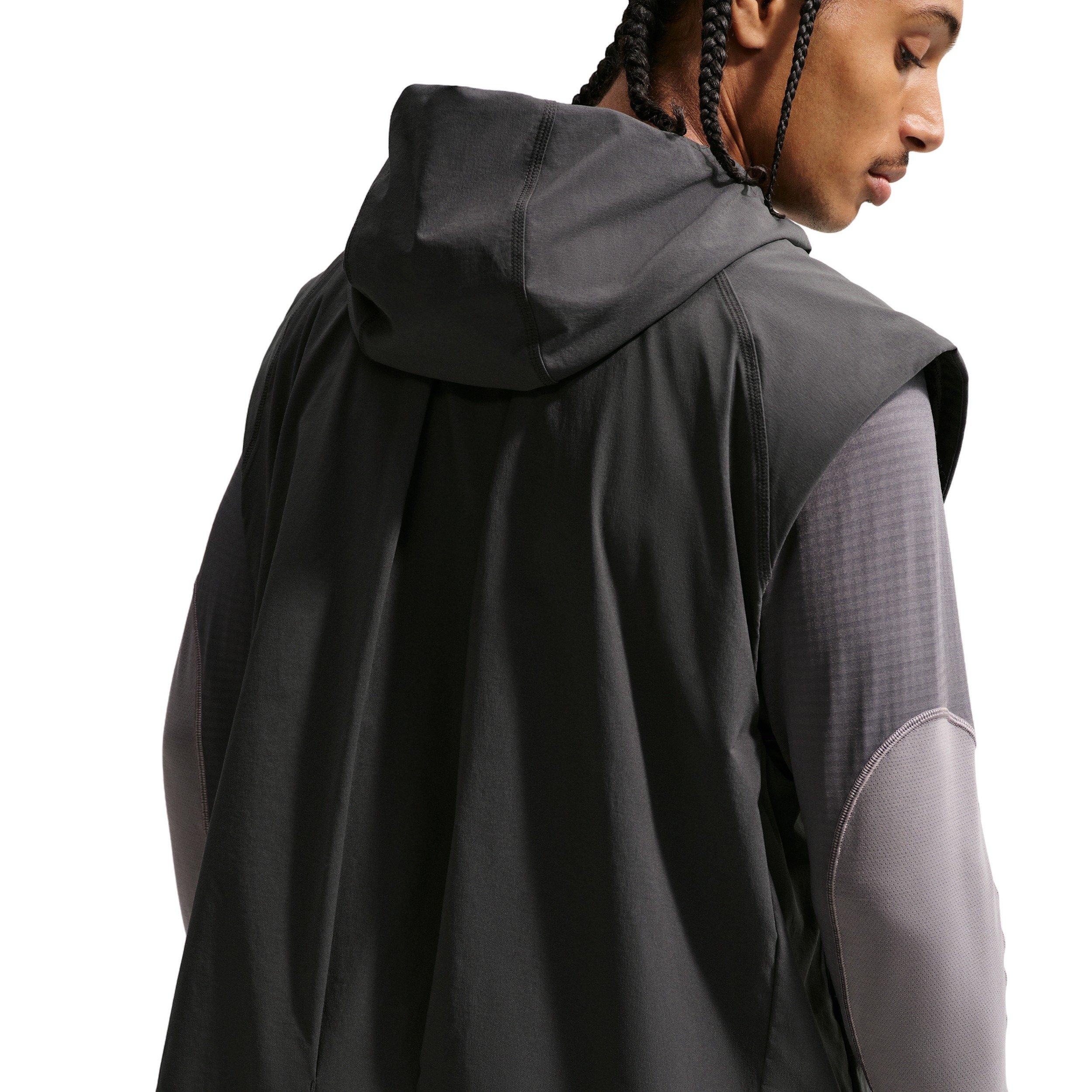 Nike Men's Tech Dri-FIT Woven Windrunner Vest - Dk Grey - DK GREY Thumbnail View 2