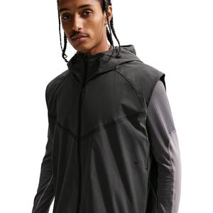 Nike Men's Tech Dri-FIT Woven Windrunner Vest -Dk Grey