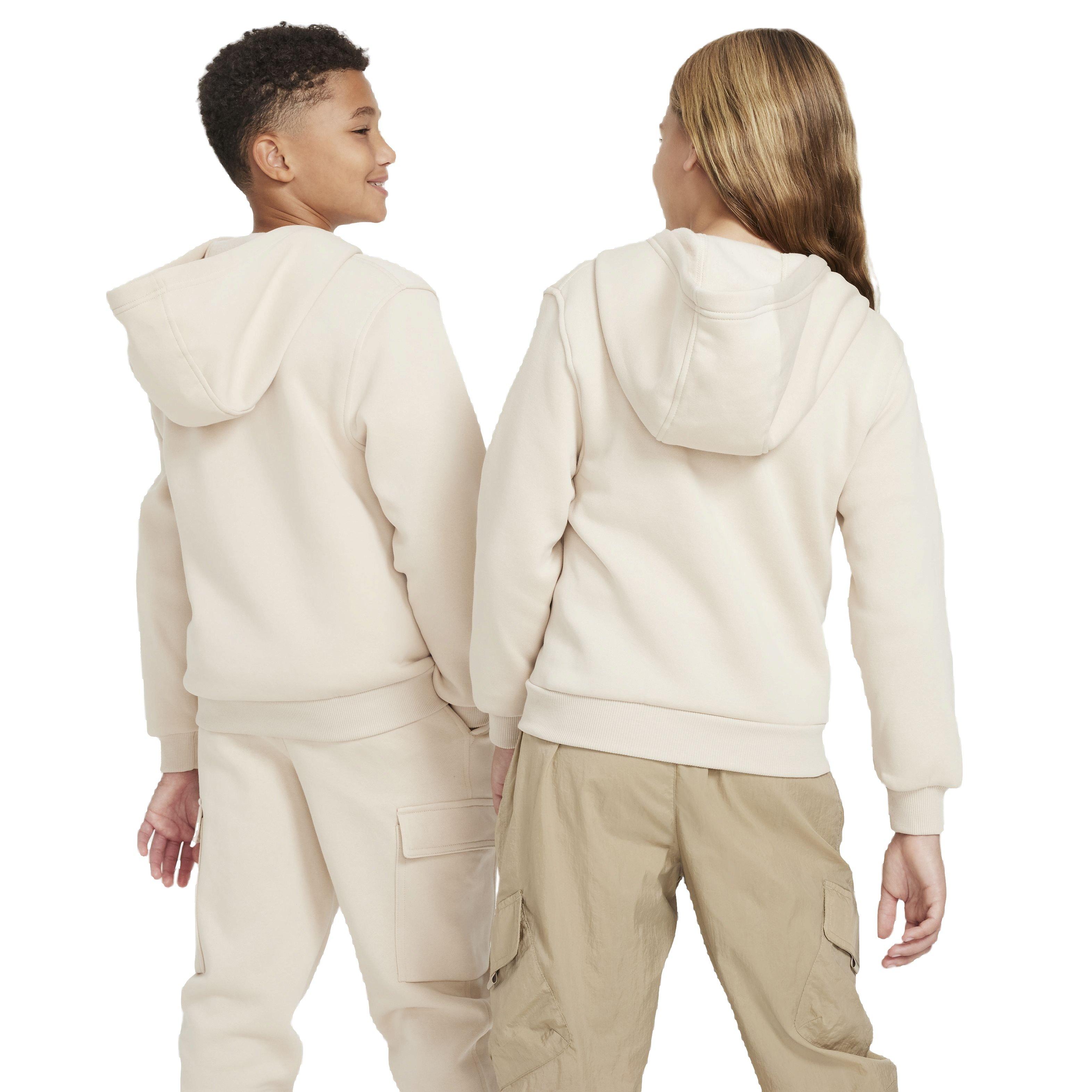 Nike Sportswear Club Fleece Full-Zip LS Big Kids' Brown LBR Jacket