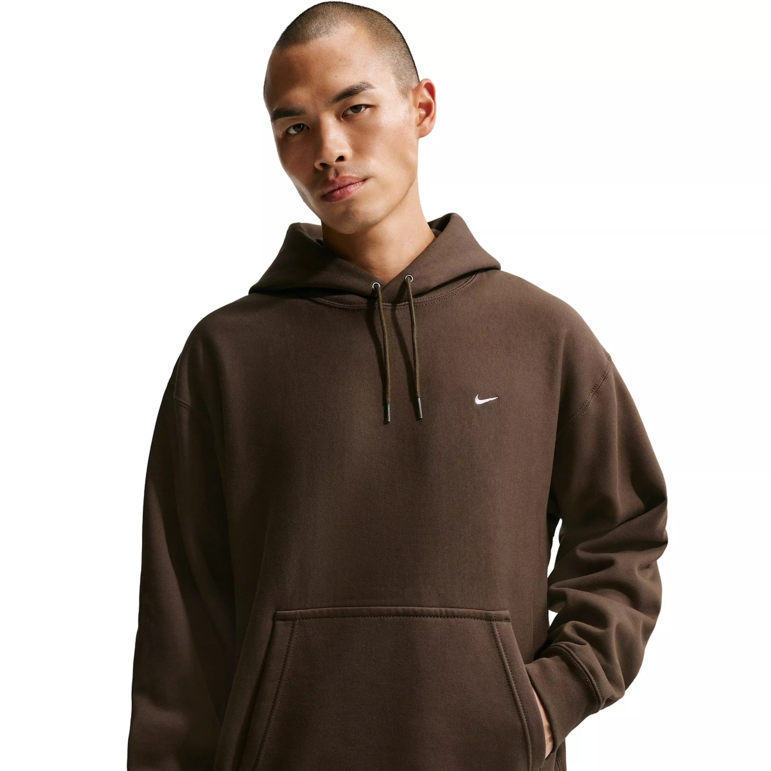 Nike Men's Solo Swoosh BB Pullover Hoodie - DK HAZEL