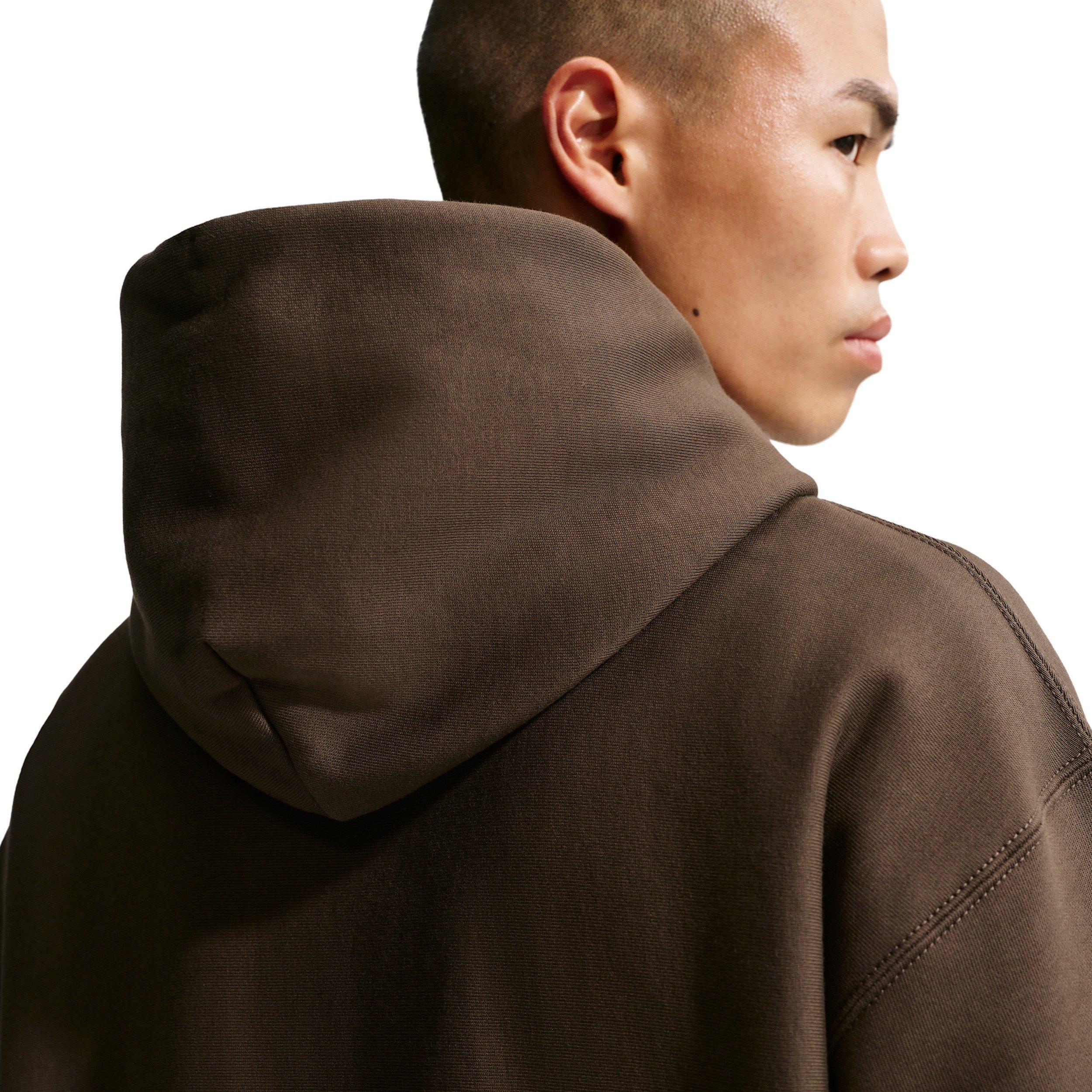 Nike Men's Solo Swoosh BB Pullover Hoodie - DK HAZEL Thumbnail View 2